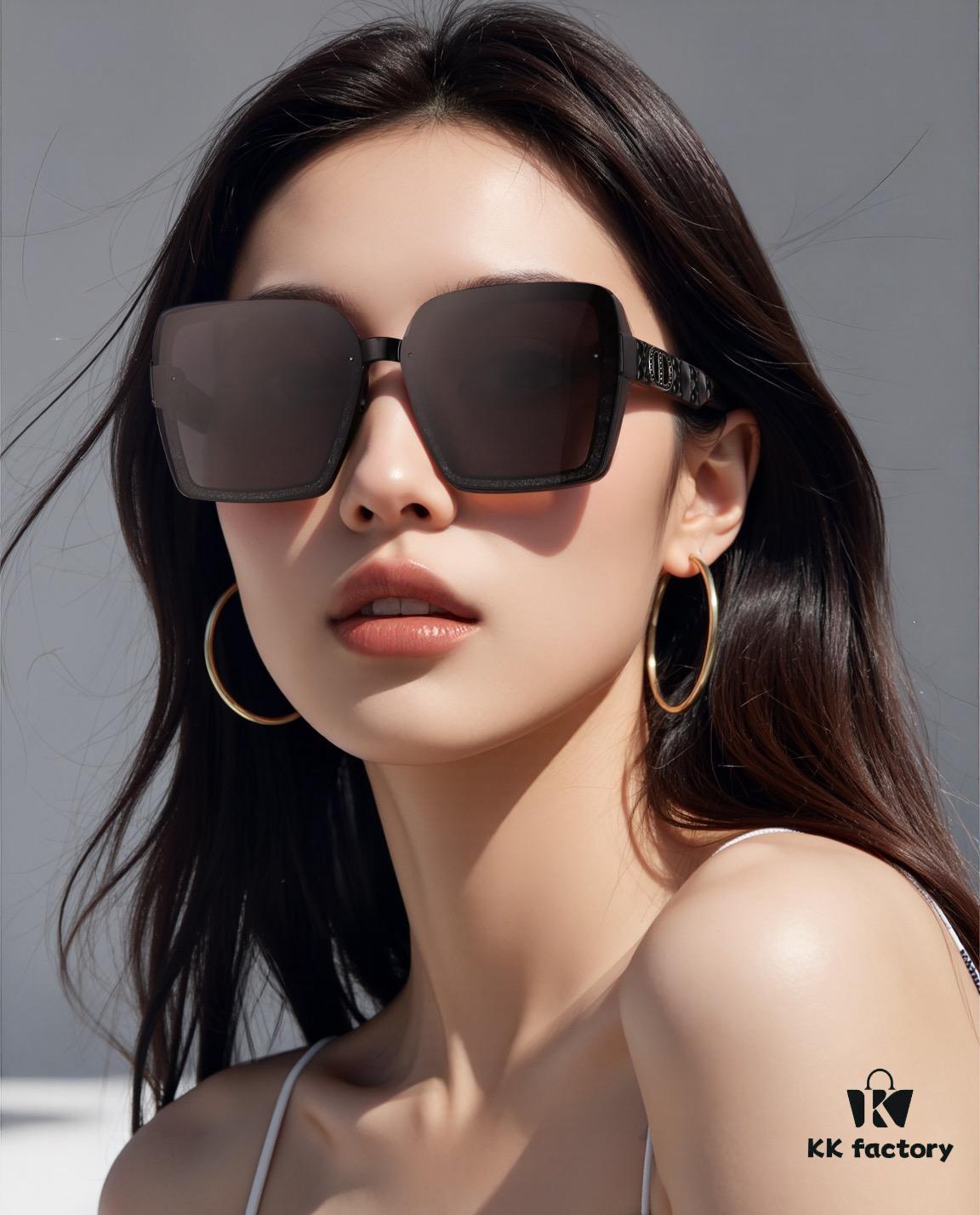 DIOR 2025 Spring New Arrival Trendy Fashion Square Polarized Sunglasses High Quality Comfortable Wear Influencer Style Shades Model: CD6612