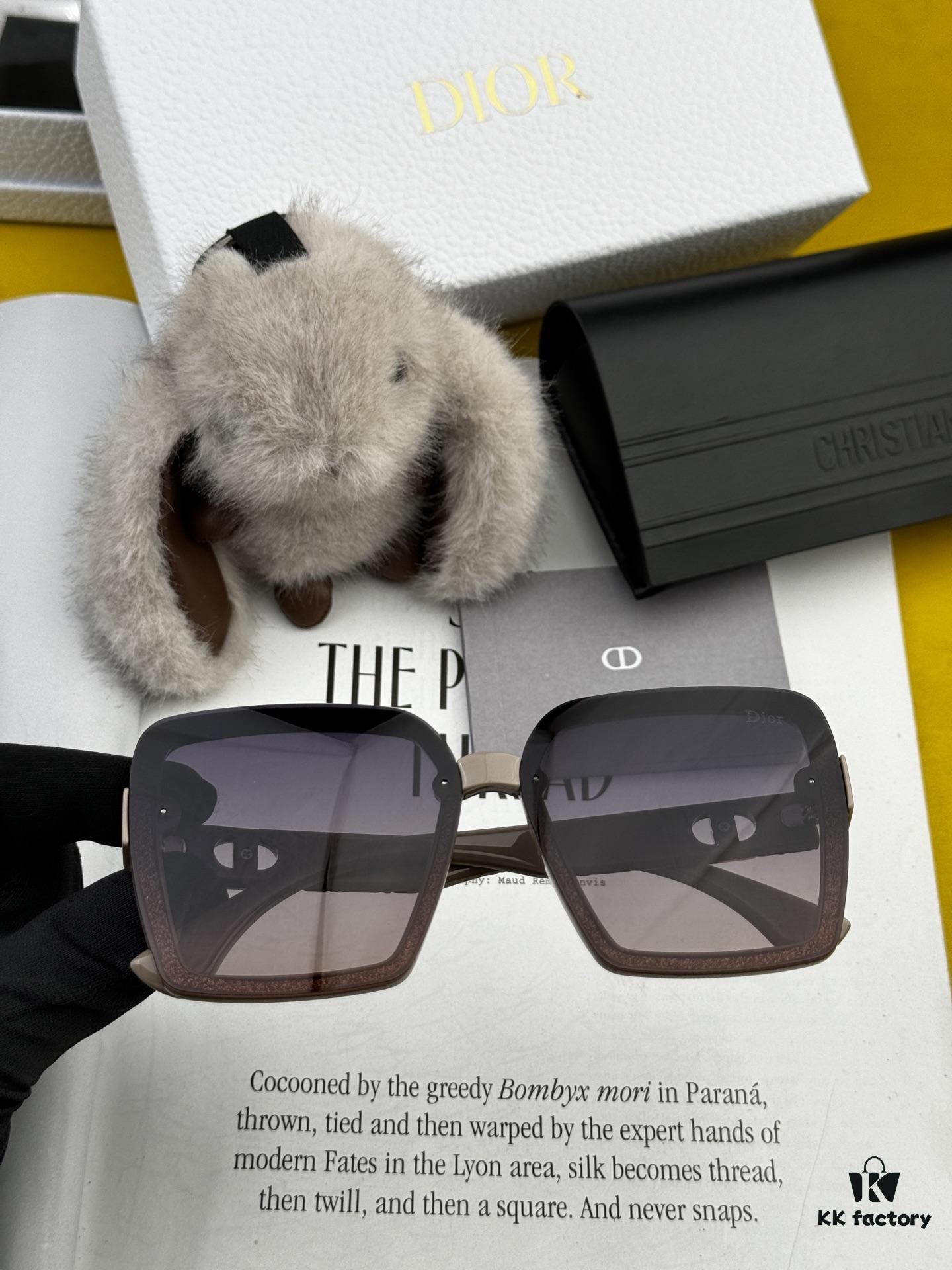 DIOR 2025 Spring New Arrival Trendy Fashion Square Polarized Sunglasses High Quality Comfortable Wear Influencer Style Shades Model: CD6612