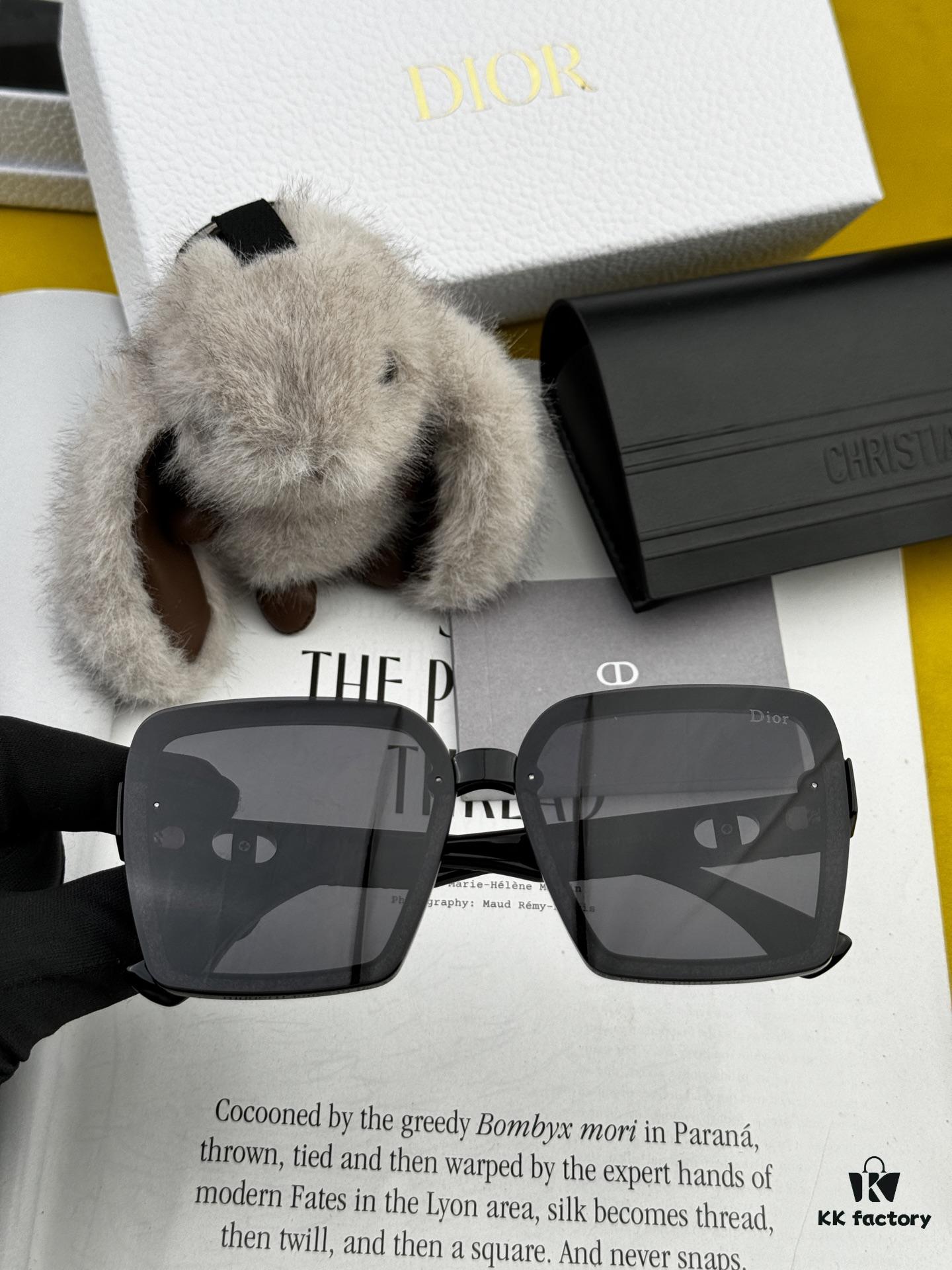 DIOR 2025 Spring New Arrival Trendy Fashion Square Polarized Sunglasses High Quality Comfortable Wear Influencer Style Shades Model: CD6612