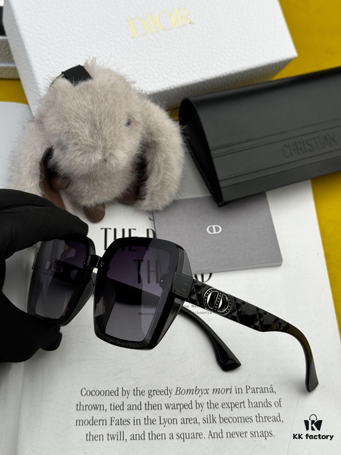 DIOR 2025 Spring New Arrival Trendy Fashion Square Polarized Sunglasses High Quality Comfortable Wear Influencer Style Shades Model: CD6612