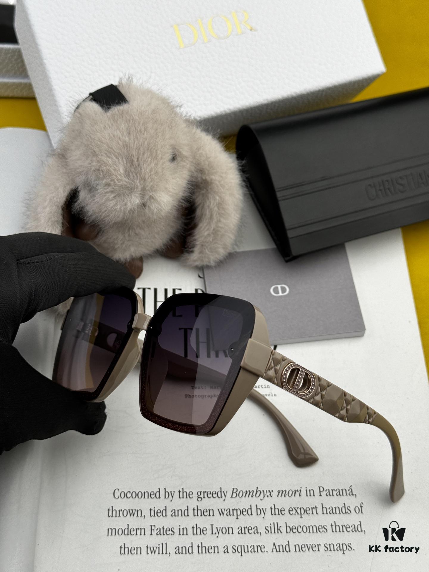 DIOR 2025 Spring New Arrival Trendy Fashion Square Polarized Sunglasses High Quality Comfortable Wear Influencer Style Shades Model: CD6612