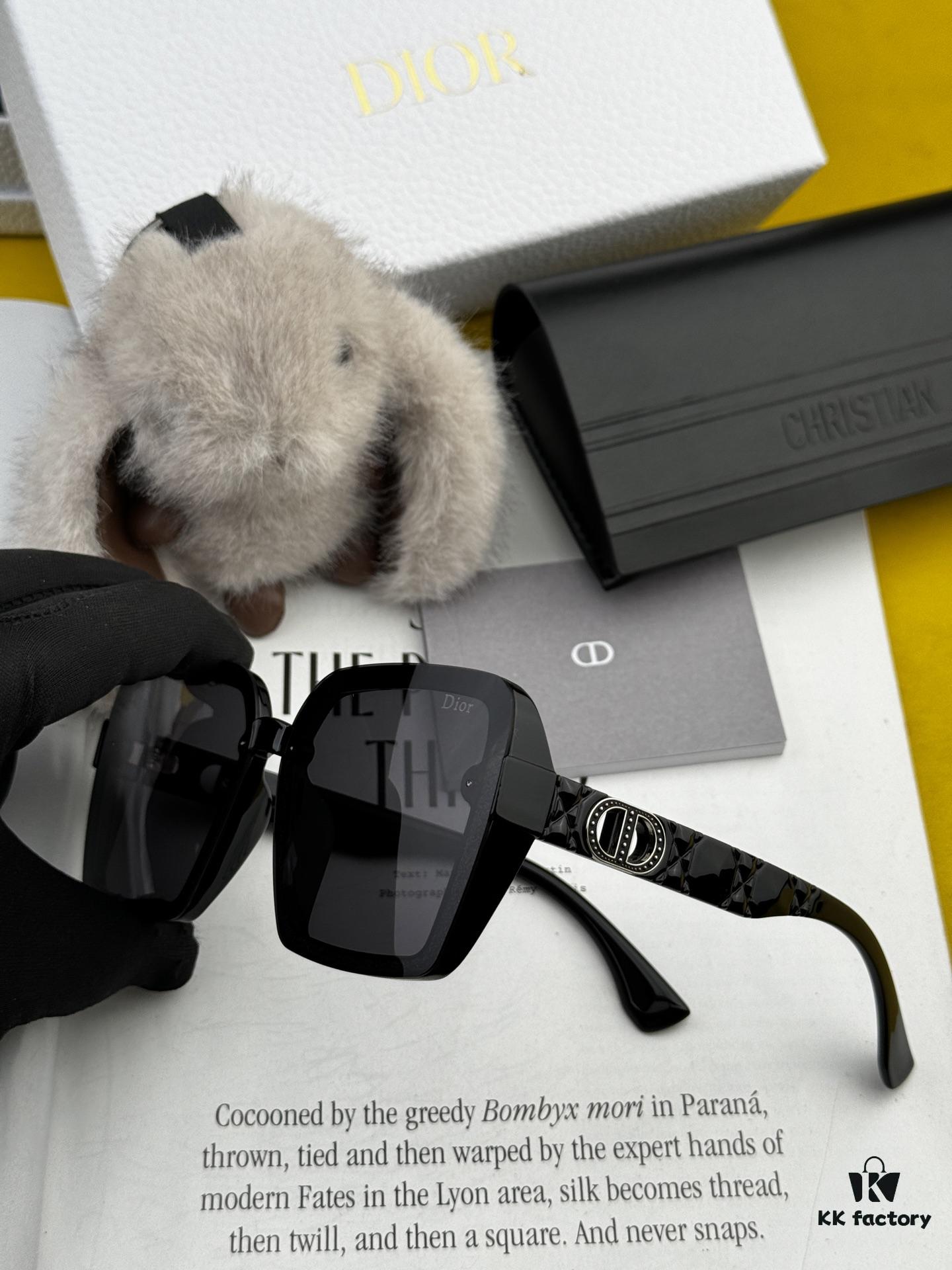 DIOR 2025 Spring New Arrival Trendy Fashion Square Polarized Sunglasses High Quality Comfortable Wear Influencer Style Shades Model: CD6612