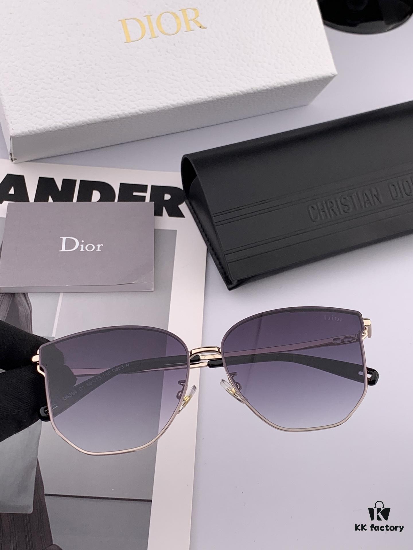 Dior Nylon Polarized Unisex Sunglasses, Frameless Multi-Faceted Design, UV Protection, Model CD4635