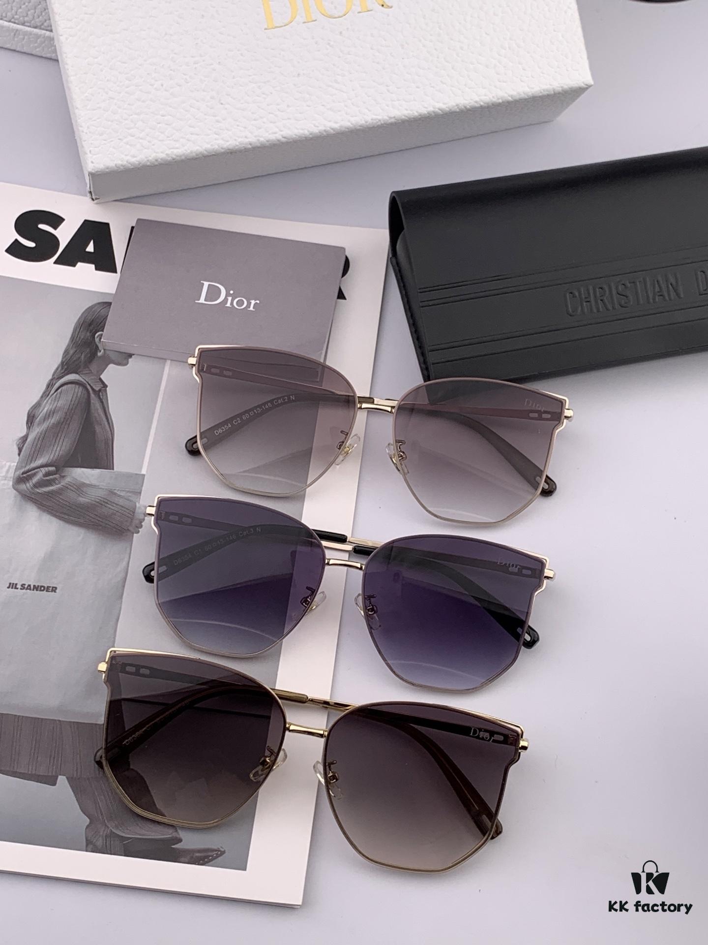 Dior Nylon Polarized Unisex Sunglasses, Frameless Multi-Faceted Design, UV Protection, Model CD4635