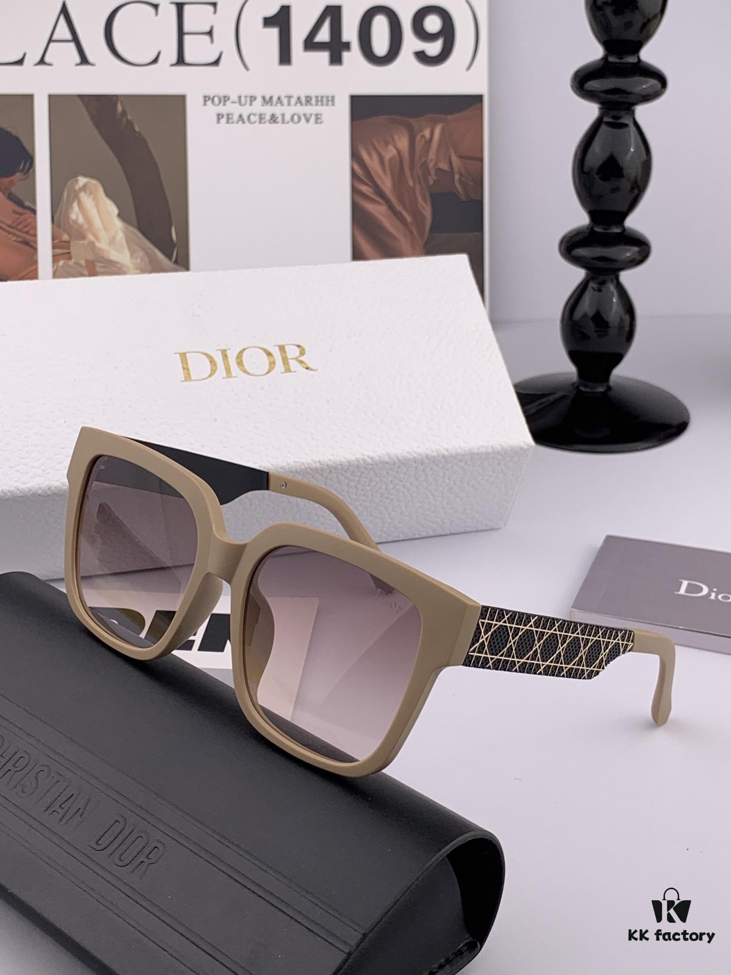 【DIOR-DAIOR】2025 Spring New Arrival Trendy Fashion Square Frame Sunglasses High Quality Comfortable Wear Influencer Popular Style Model: D8304 Sunglasses