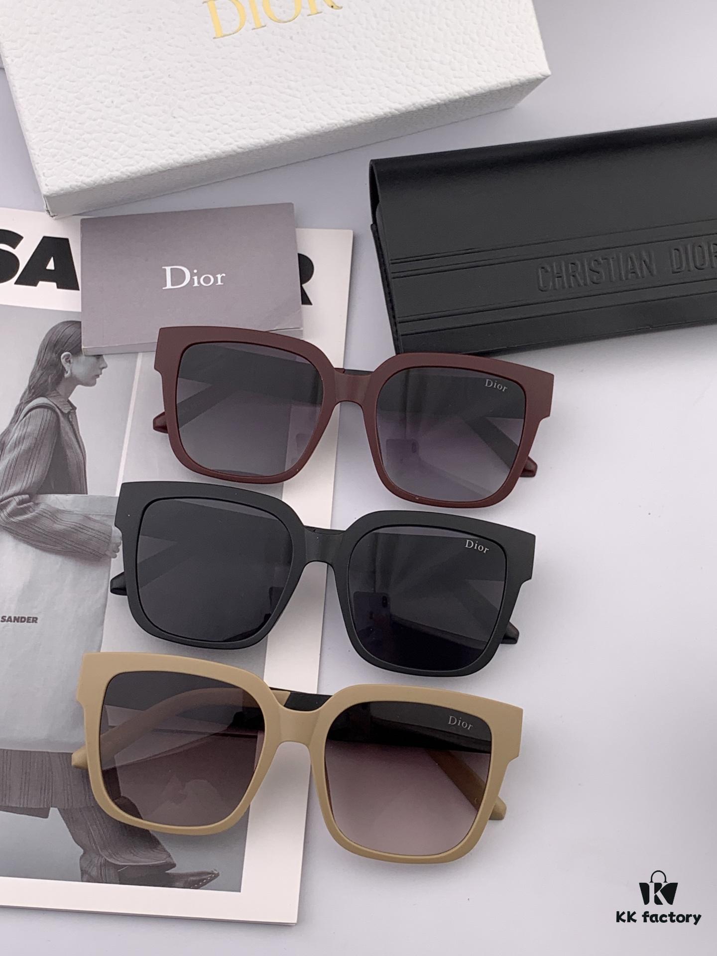 【DIOR-DAIOR】2025 Spring New Arrival Trendy Fashion Square Frame Sunglasses High Quality Comfortable Wear Influencer Popular Style Model: D8304 Sunglasses