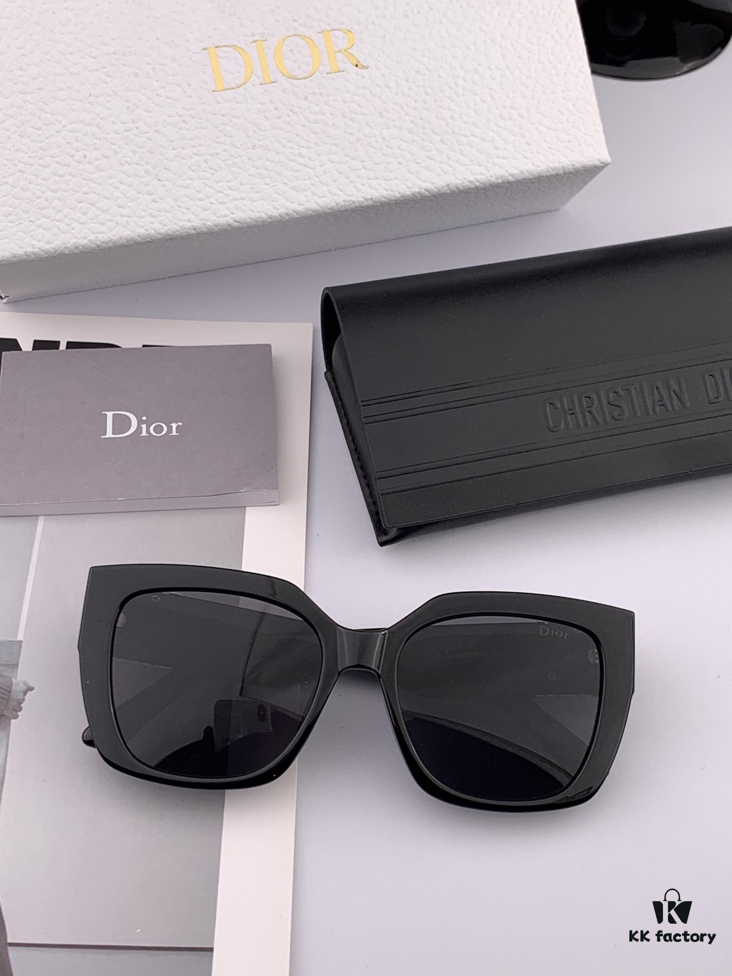 DIOR 2025 New Arrival Trendy Fashion Square Frame Sunglasses Comfortable Fit Influencer Style Women's HD Thick Polarized Sunglasses