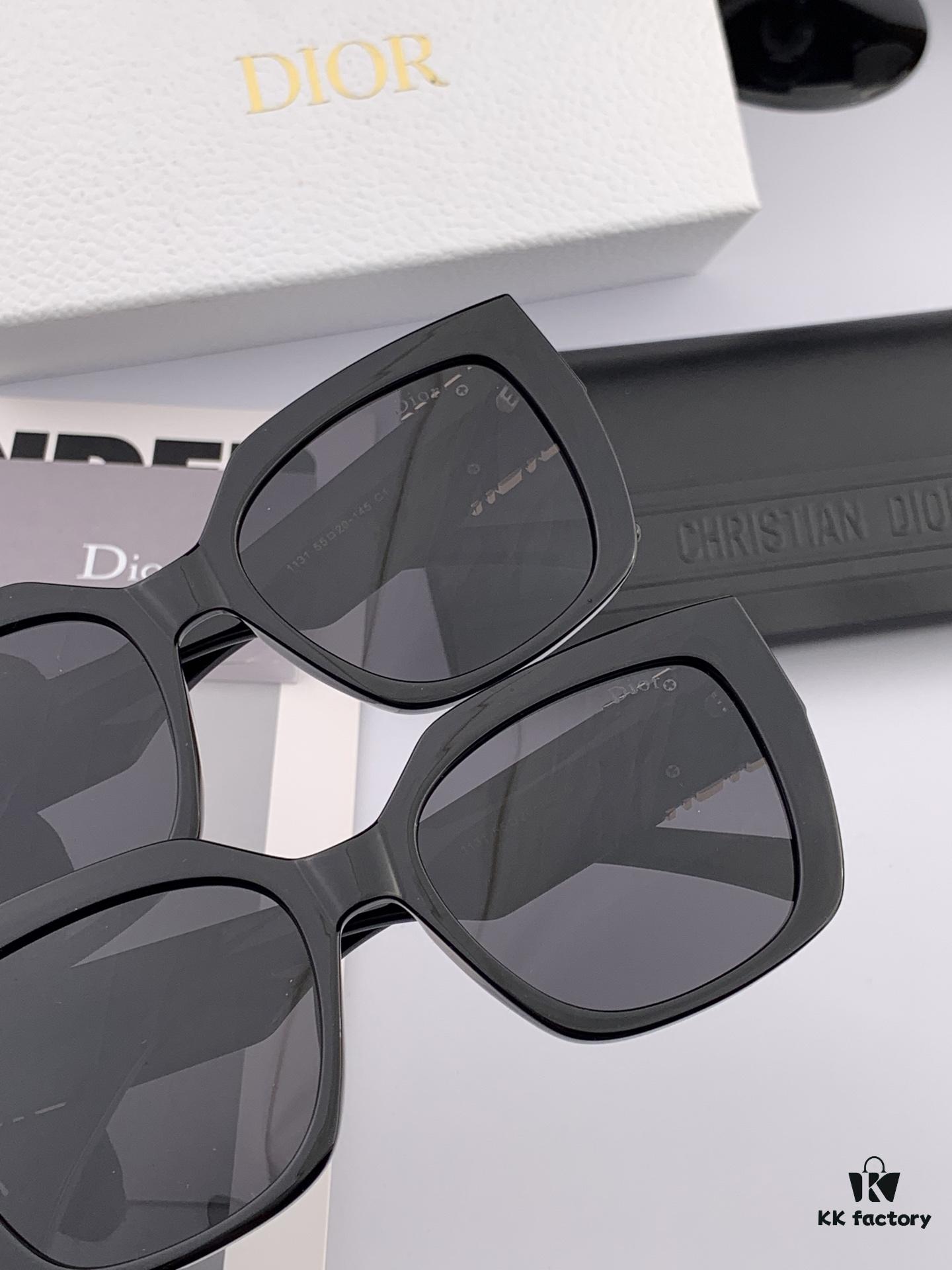 DIOR 2025 New Arrival Trendy Fashion Square Frame Sunglasses Comfortable Fit Influencer Style Women's HD Thick Polarized Sunglasses