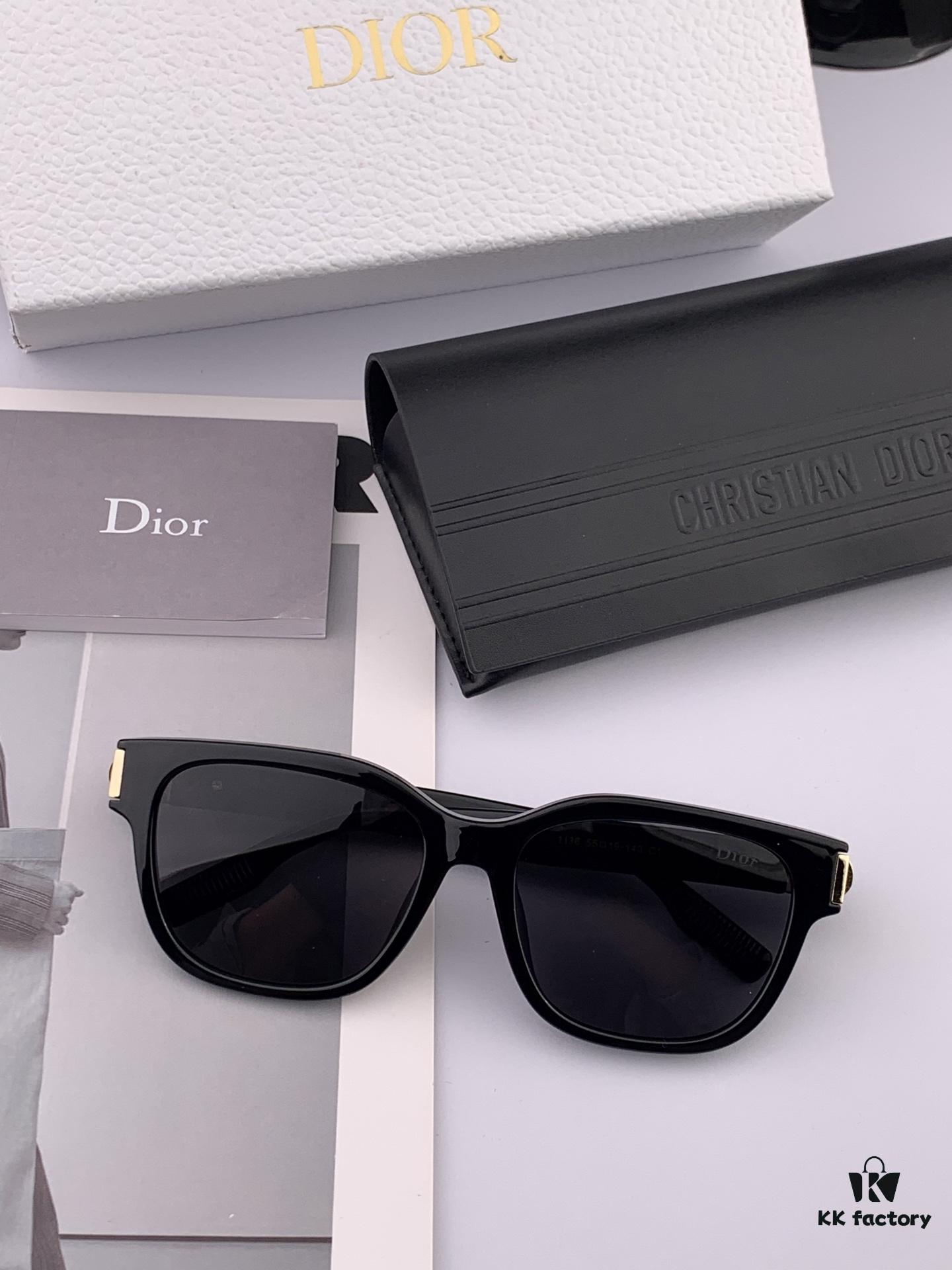 【DIOR】2025 Spring New Arrival Trendy Fashion Rectangular Polarized Sunglasses High-Quality Comfortable Fit Influencer Favorite Women's HD Polarized Sunglasses 🕶️ High-Quality TR Frame Model: CD6113