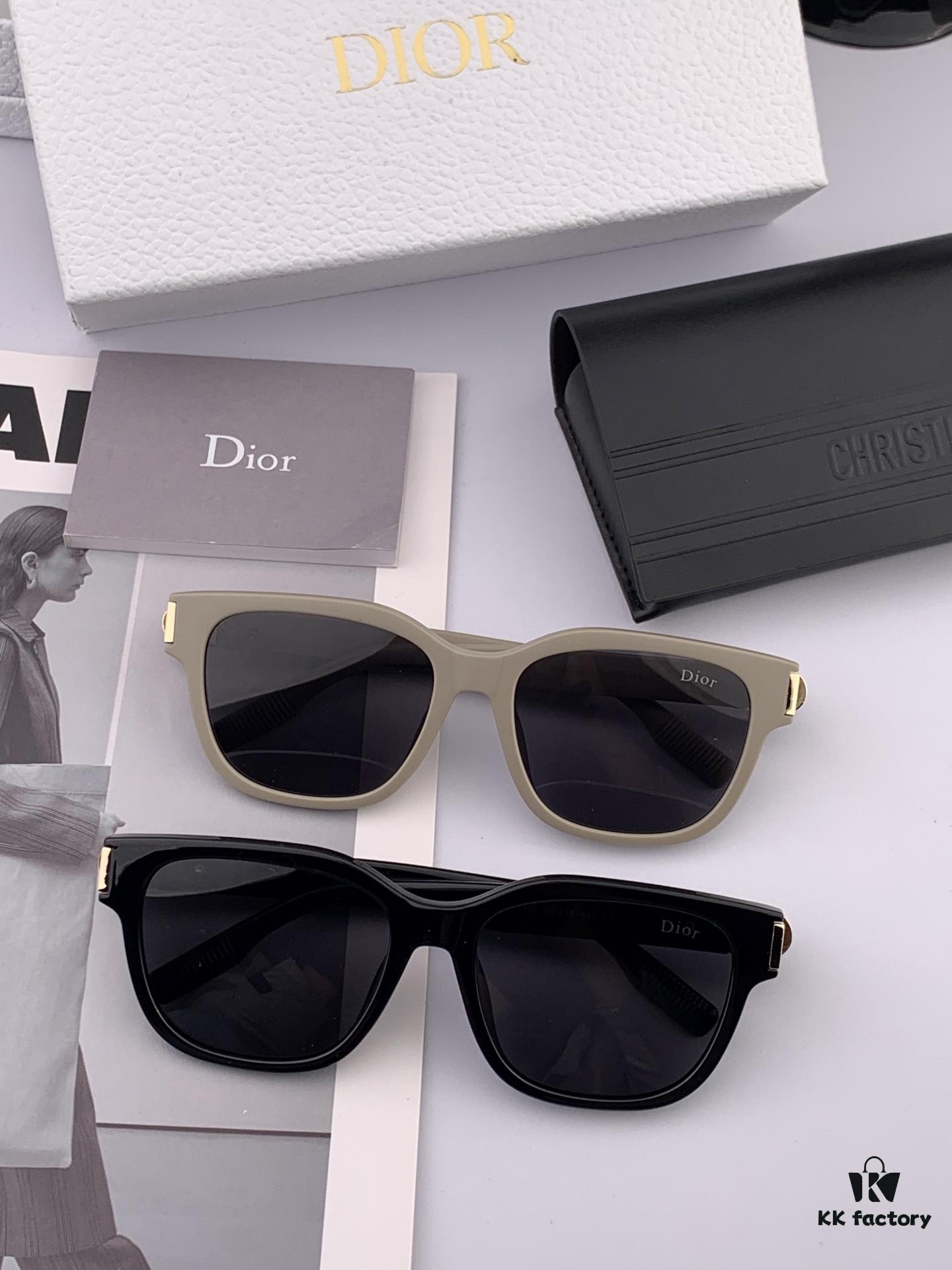 【DIOR】2025 Spring New Arrival Trendy Fashion Rectangular Polarized Sunglasses High-Quality Comfortable Fit Influencer Favorite Women's HD Polarized Sunglasses 🕶️ High-Quality TR Frame Model: CD6113