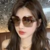 DIOR 2025 Spring New Arrival Trendy Fashion Square Frame Sunglasses High-Quality Comfortable Fit Influencer Style Women's HD Sunglasses 🕶️ High-Quality TR Frame Model: CD9770