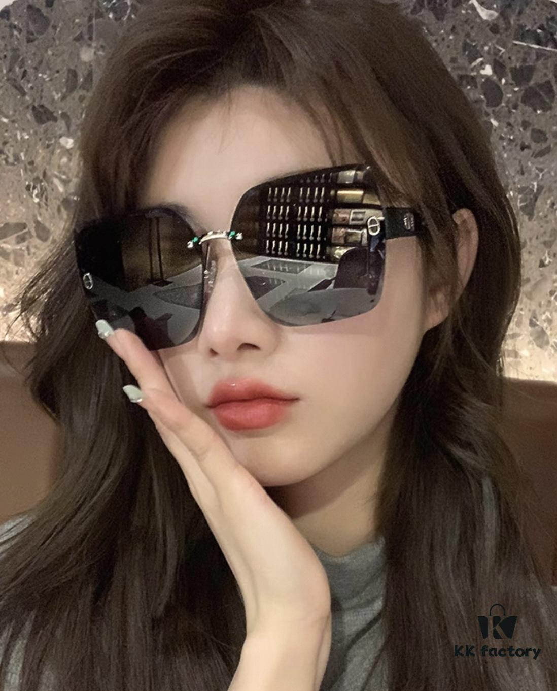 DIOR 2025 Spring New Arrival Trendy Fashion Square Frame Sunglasses High-Quality Comfortable Fit Influencer Style Women's HD Sunglasses 🕶️ High-Quality TR Frame Model: CD9770