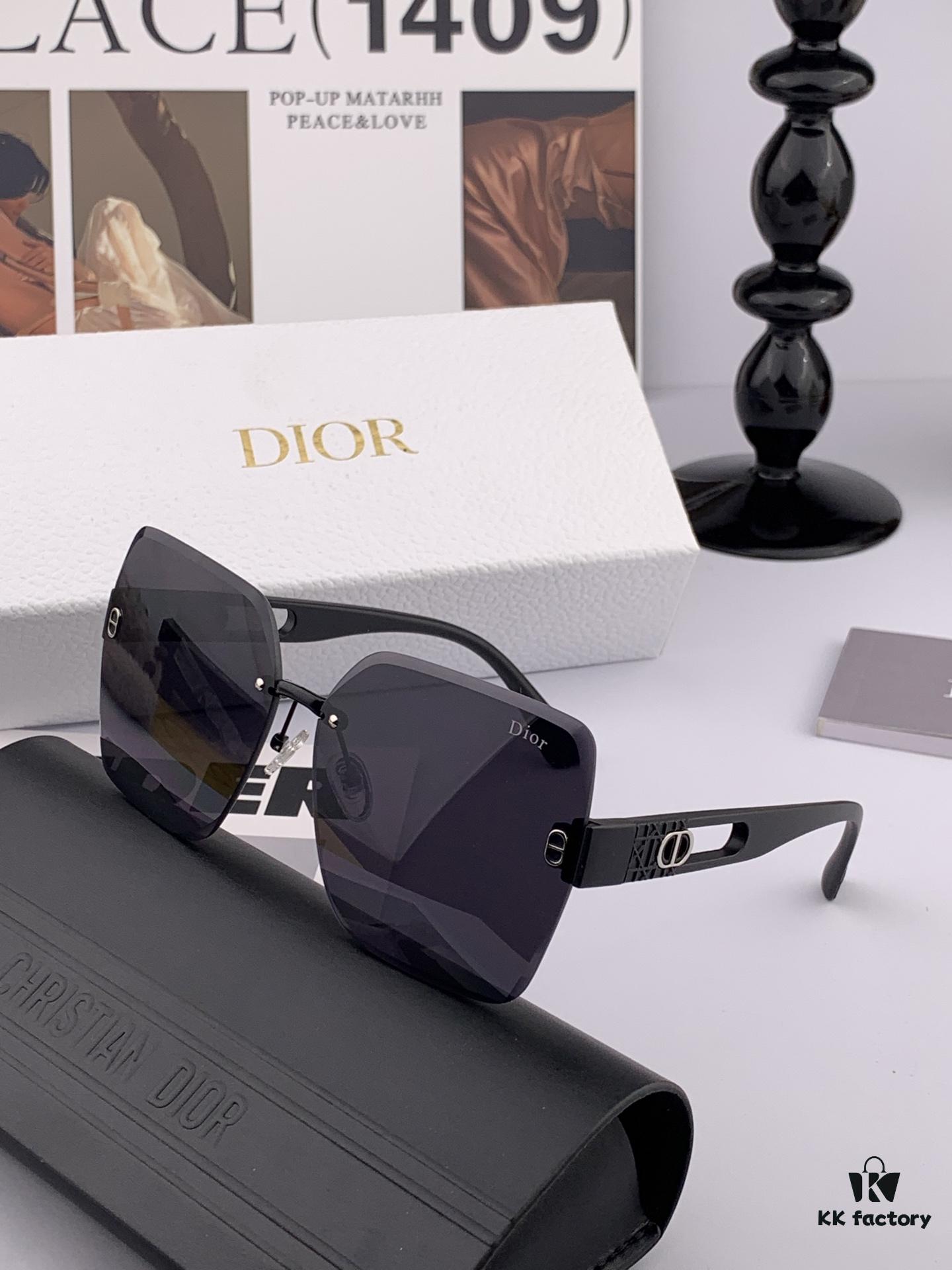 DIOR 2025 Spring New Arrival Trendy Fashion Square Frame Sunglasses High-Quality Comfortable Fit Influencer Style Women's HD Sunglasses 🕶️ High-Quality TR Frame Model: CD9770