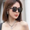 【DIOR】2025 Spring New Arrival Trendy Fashion Square Polarized Sunglasses High-Quality Comfortable Wearable Influencer Popular Style Women's HD Thickened Polarized Sunglasses 🕶️ High-Quality TR Frame Model: CD1086