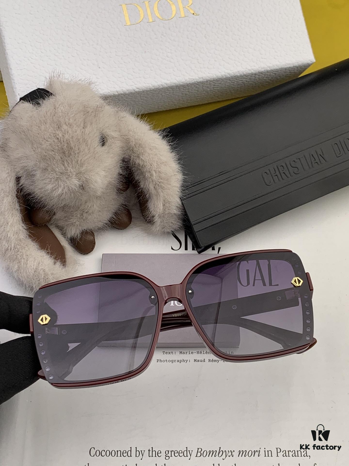 【DIOR】2025 Spring New Arrival Trendy Fashion Square Polarized Sunglasses High Quality Comfortable Wear Influencer Favorite Model: D0991 Eyewear