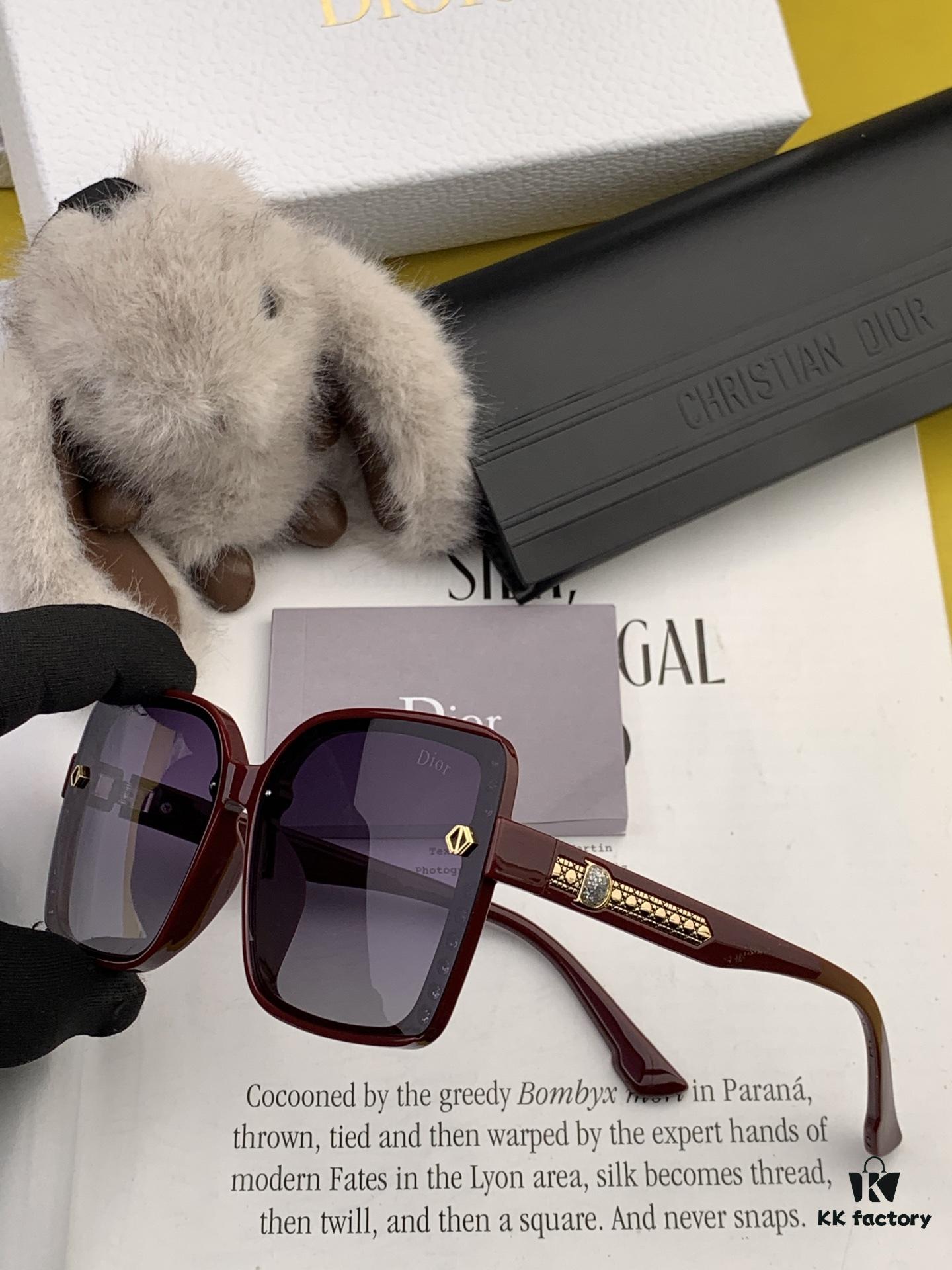 【DIOR】2025 Spring New Arrival Trendy Fashion Square Polarized Sunglasses High Quality Comfortable Wear Influencer Favorite Model: D0991 Eyewear