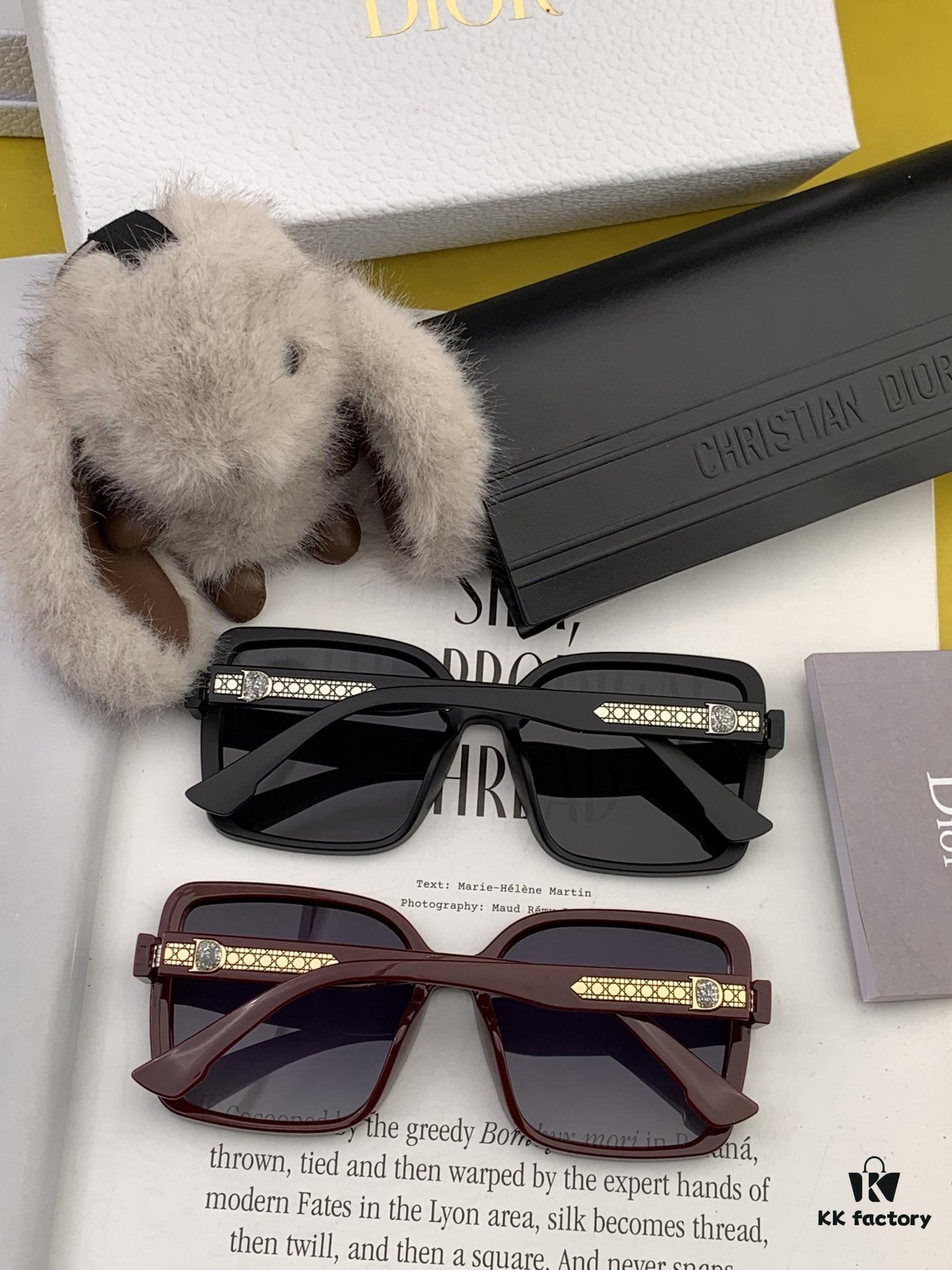 【DIOR】2025 Spring New Arrival Trendy Fashion Square Polarized Sunglasses High Quality Comfortable Wear Influencer Favorite Model: D0991 Eyewear