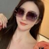 DIOR 2025 New Women's Square Sunglasses, Driving Sunglasses, New Lightweight Metal Rimless Sunglasses, Stylish and Elegant, Comfortable and Light
