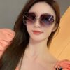 DIOR 2025 New Women's Square Sunglasses, Driving Sunglasses, New Lightweight Metal Rimless Sunglasses, Stylish and Elegant, Comfortable and Light