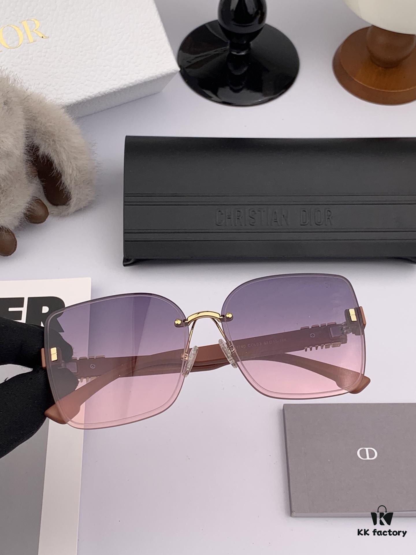 【DIOR】2025 Spring New Arrival Trendy Fashion Square Frame Sunglasses High-Quality Comfortable Wear Unisex Designer Sun Glasses
