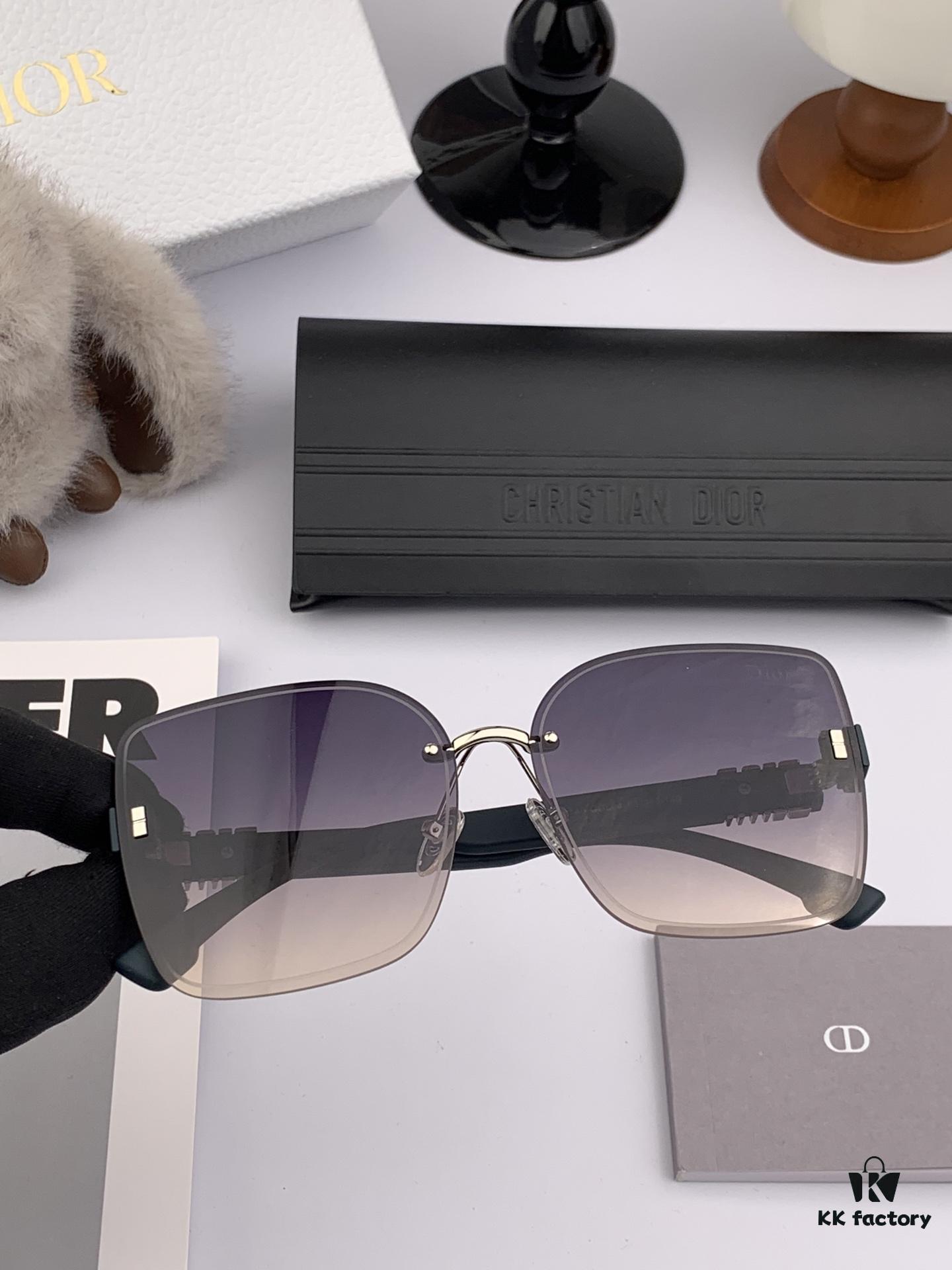 【DIOR】2025 Spring New Arrival Trendy Fashion Square Frame Sunglasses High-Quality Comfortable Wear Unisex Designer Sun Glasses