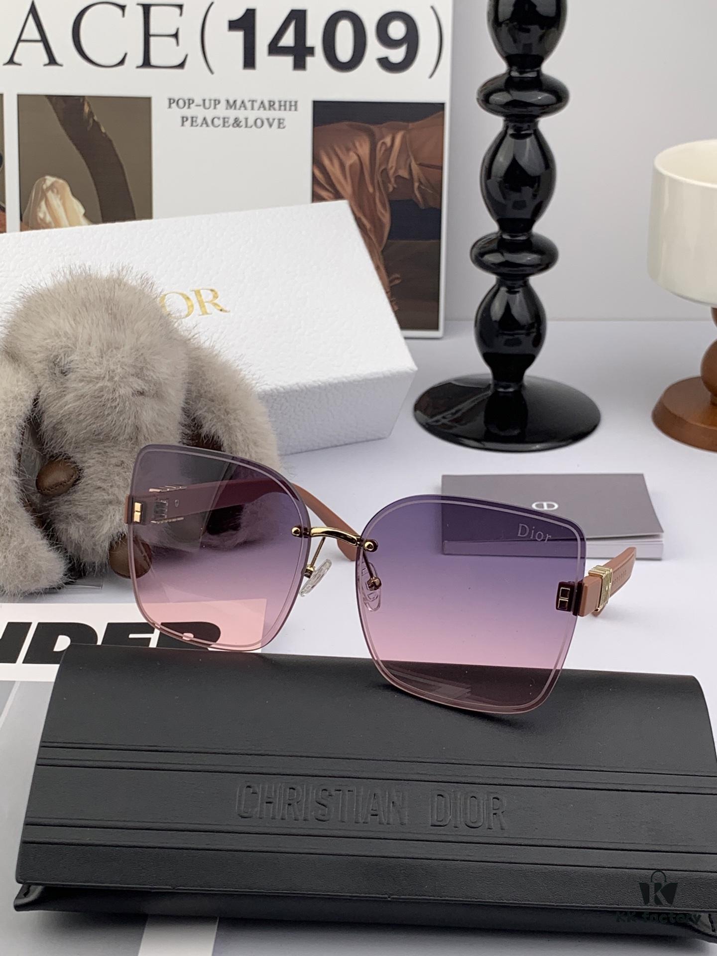 【DIOR】2025 Spring New Arrival Trendy Fashion Square Frame Sunglasses High-Quality Comfortable Wear Unisex Designer Sun Glasses