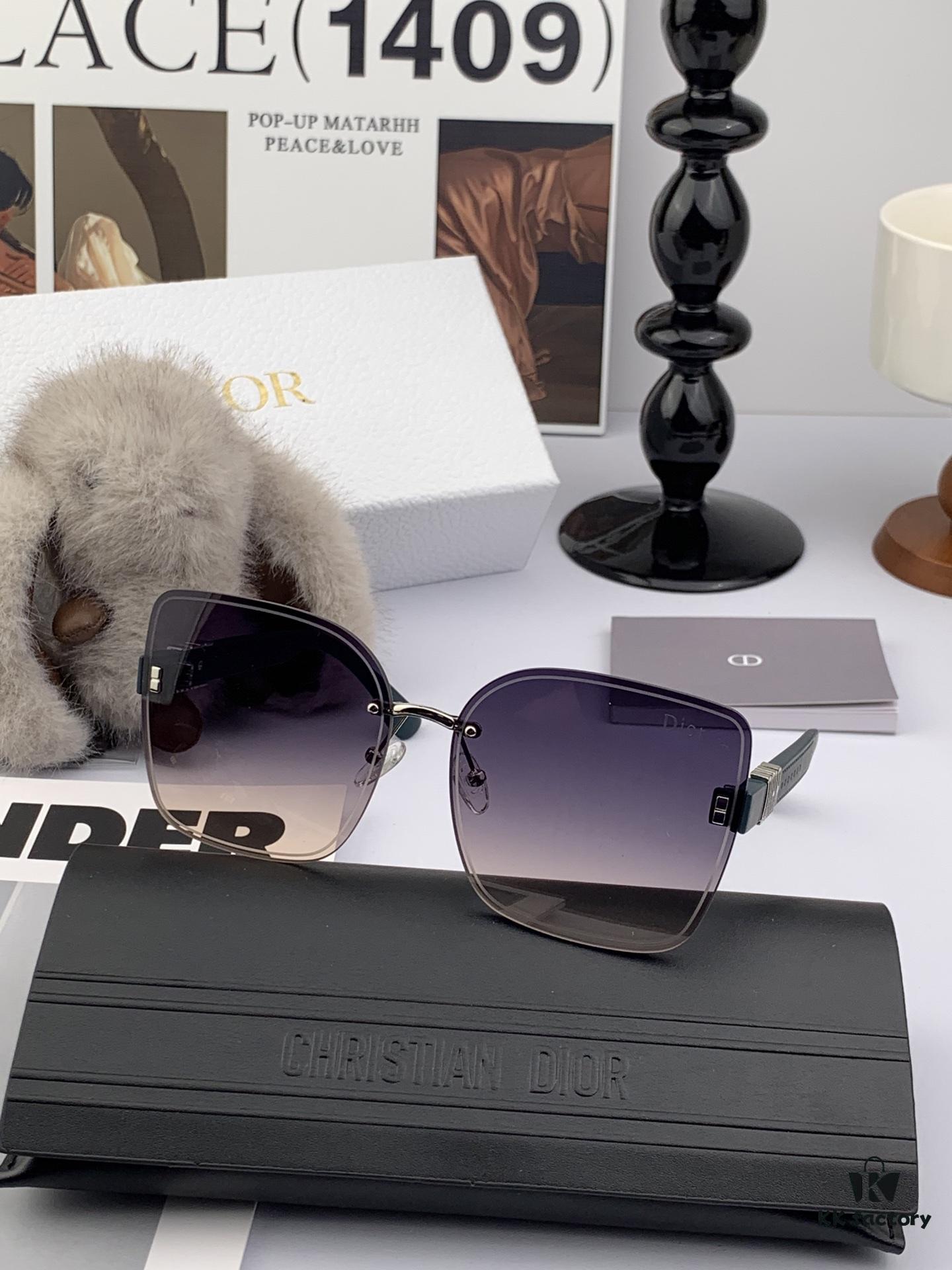 【DIOR】2025 Spring New Arrival Trendy Fashion Square Frame Sunglasses High-Quality Comfortable Wear Unisex Designer Sun Glasses