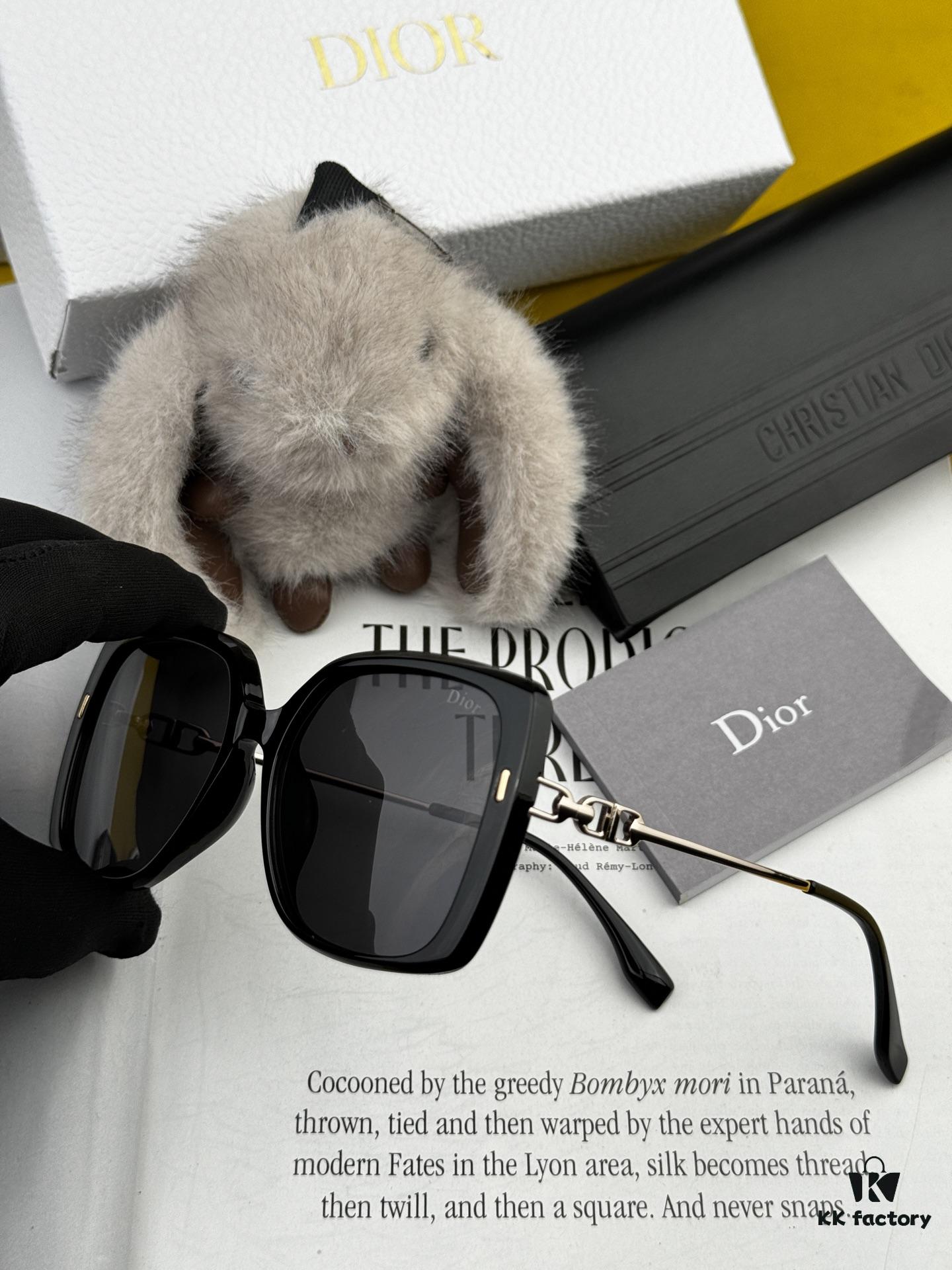 DIOR 2025 Spring New Arrival Trendy Fashion Square Polarized Sunglasses High-Quality Comfortable Wear Influencer Style Women's HD Polarized Sunglasses 🕶️ High-Quality TR Frame Model: CD7906