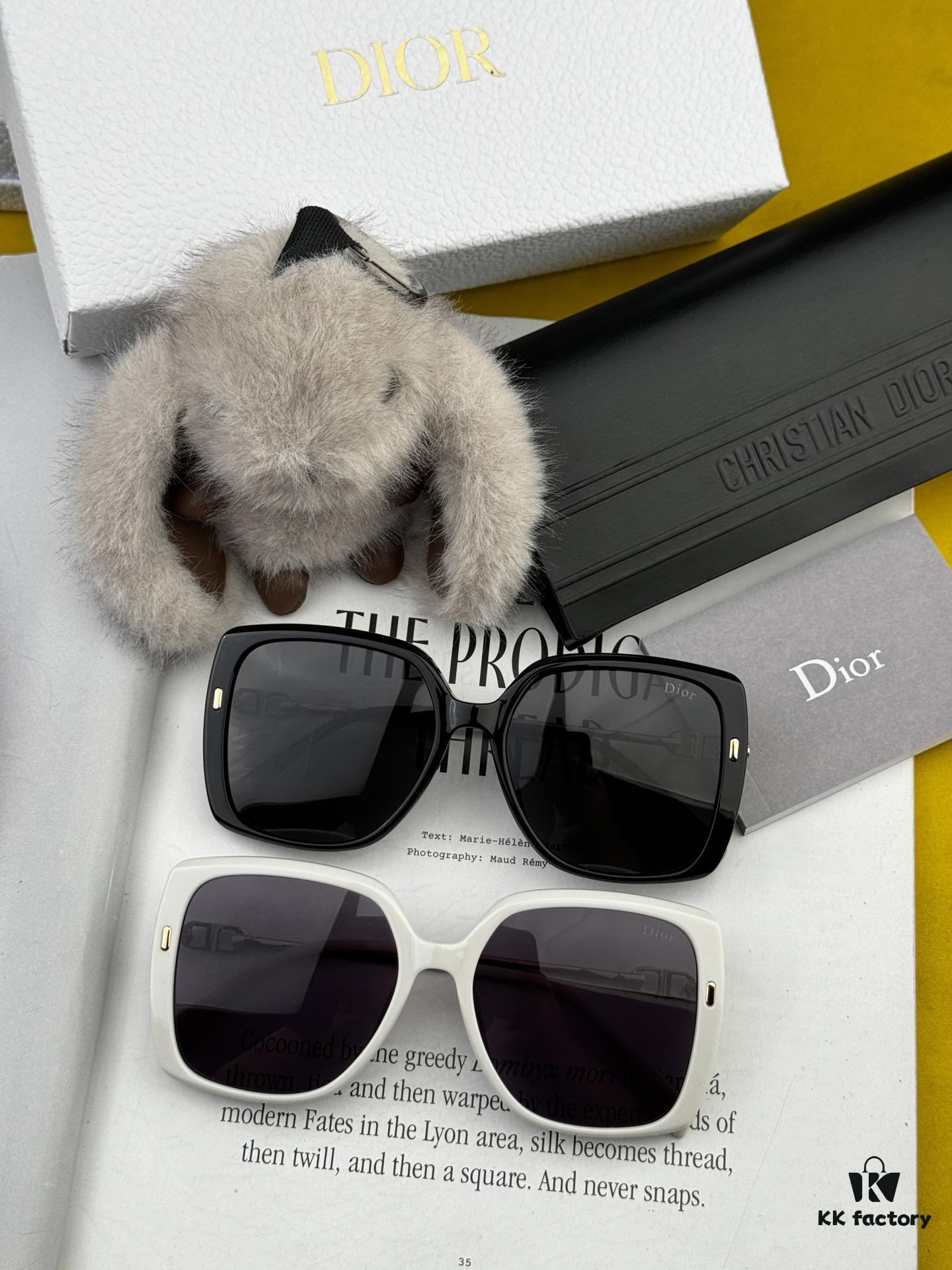 DIOR 2025 Spring New Arrival Trendy Fashion Square Polarized Sunglasses High-Quality Comfortable Wear Influencer Style Women's HD Polarized Sunglasses 🕶️ High-Quality TR Frame Model: CD7906