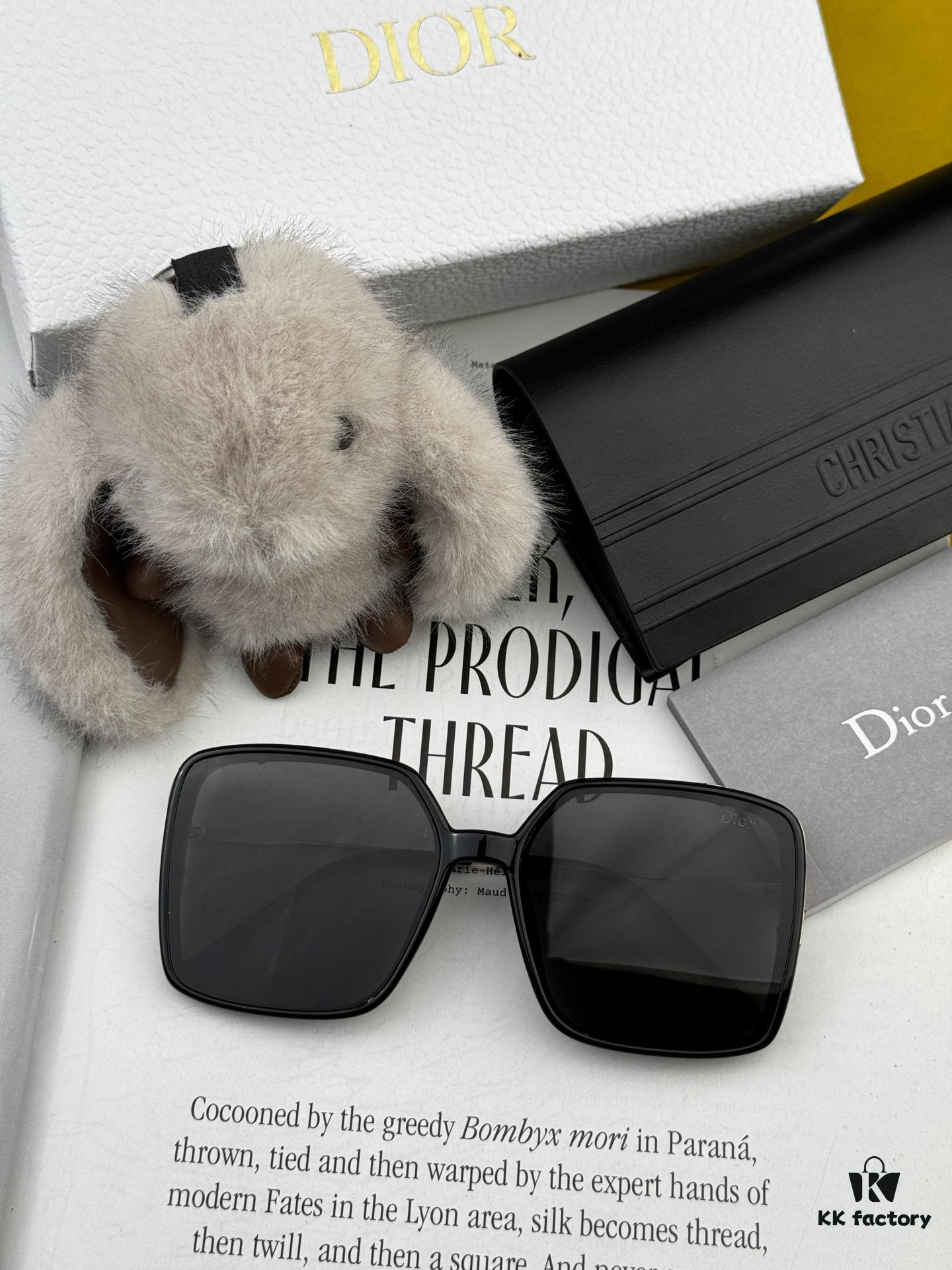 【DIOR】2025 Spring New Arrival Trendy Fashion Square Polarized Sunglasses High-Quality Comfortable Wear Influencer Favorite Women's HD Polarized Sunglasses 🕶️ High-Quality TR Frame Model: CD2315