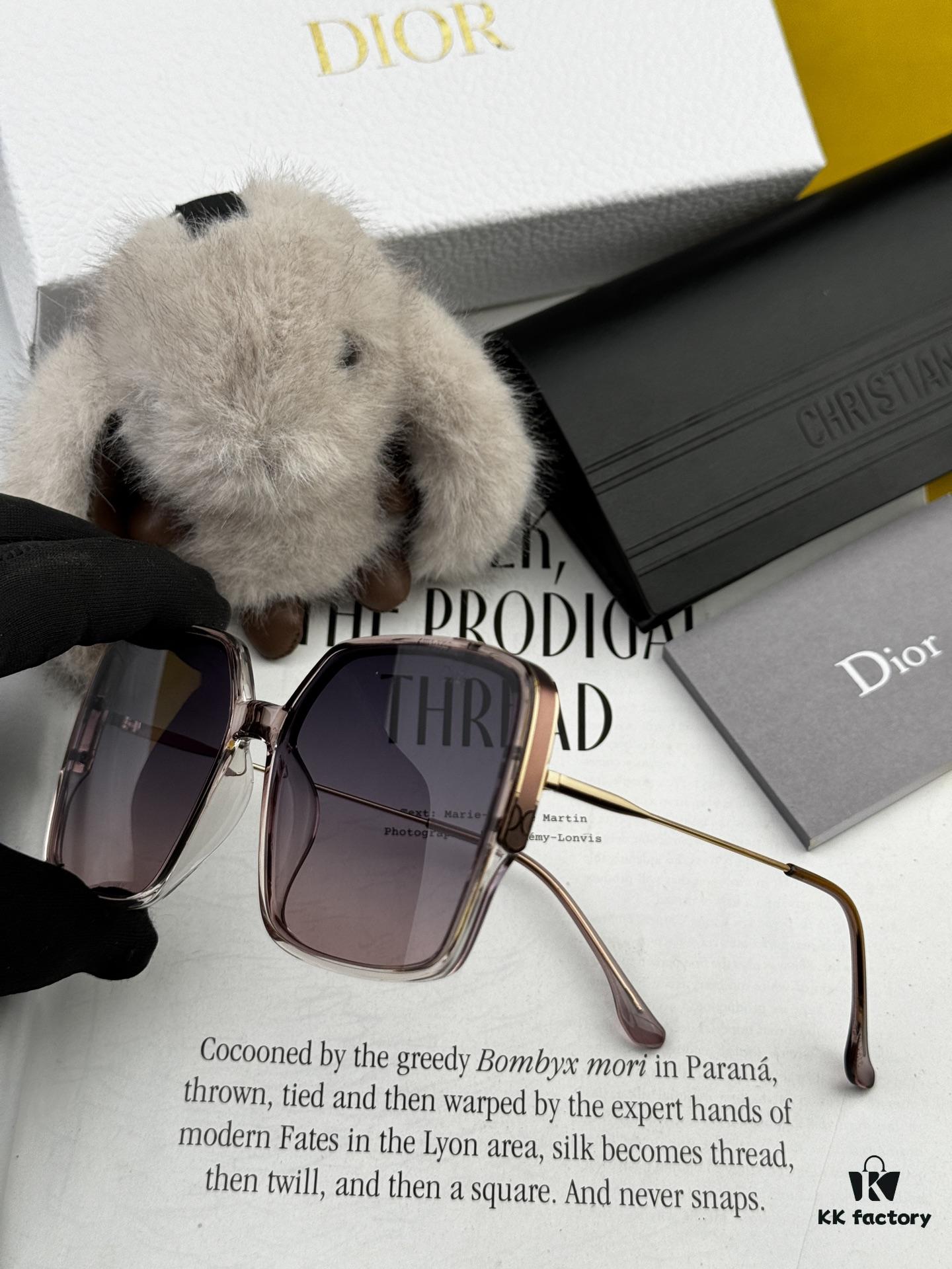 【DIOR】2025 Spring New Arrival Trendy Fashion Square Polarized Sunglasses High-Quality Comfortable Wear Influencer Favorite Women's HD Polarized Sunglasses 🕶️ High-Quality TR Frame Model: CD2315