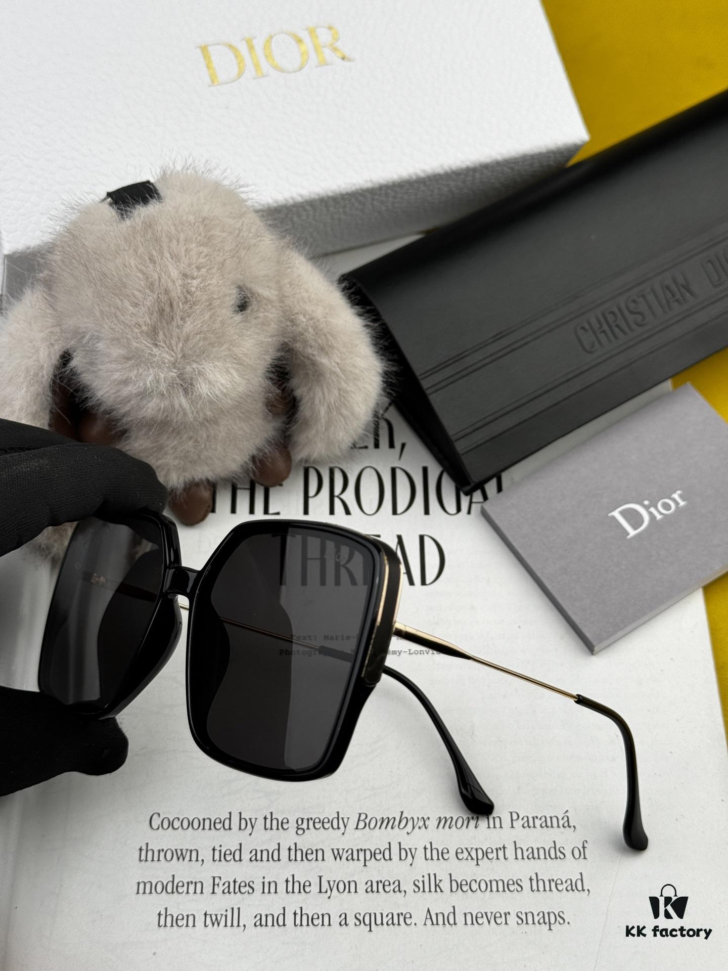 【DIOR】2025 Spring New Arrival Trendy Fashion Square Polarized Sunglasses High-Quality Comfortable Wear Influencer Favorite Women's HD Polarized Sunglasses 🕶️ High-Quality TR Frame Model: CD2315