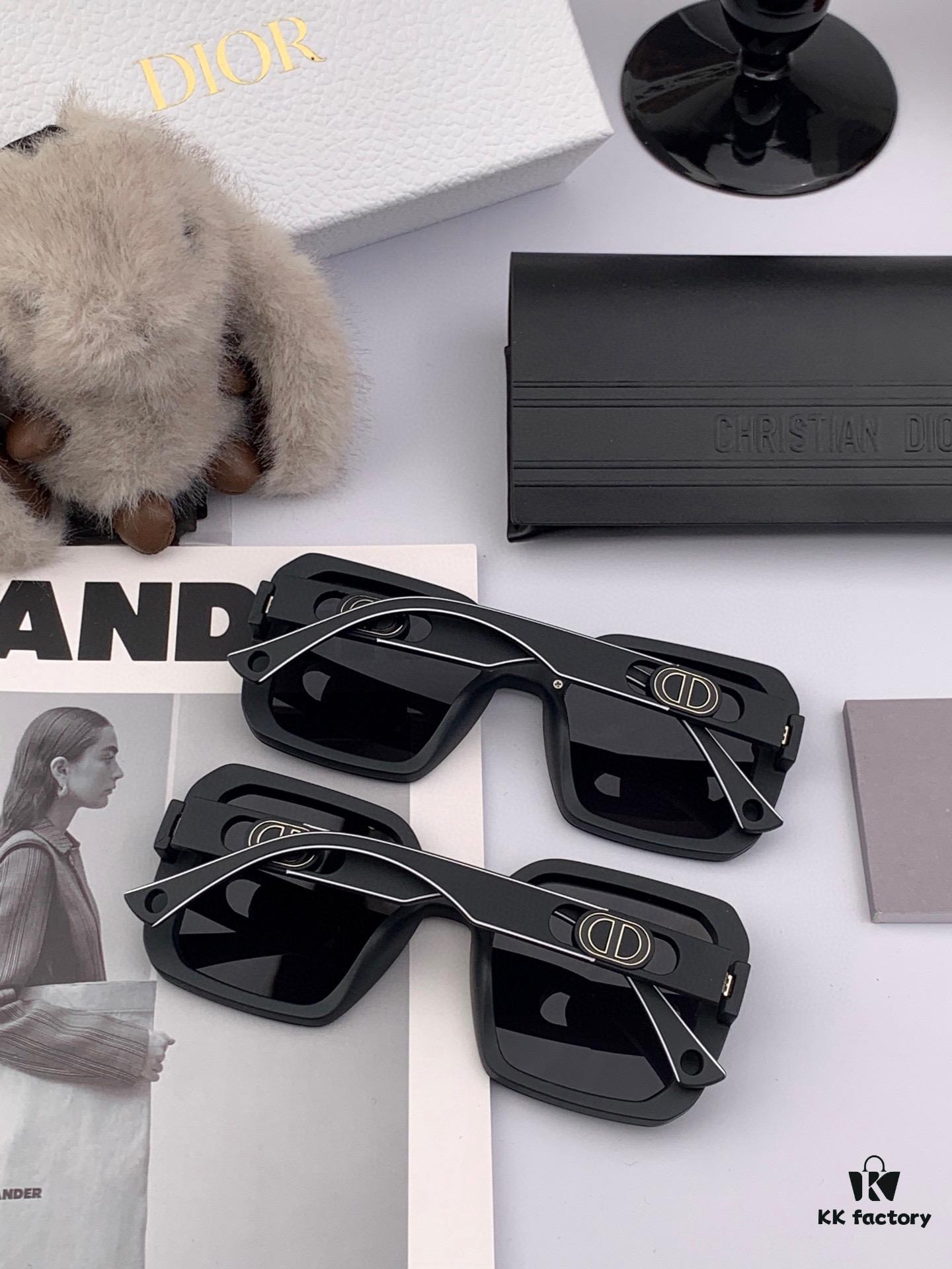 【DIOR】2025 Spring New Arrival Trendy Fashion Square Polarized Sunglasses High Quality Comfortable Fit Influencer Style Sunglasses Model: D4292