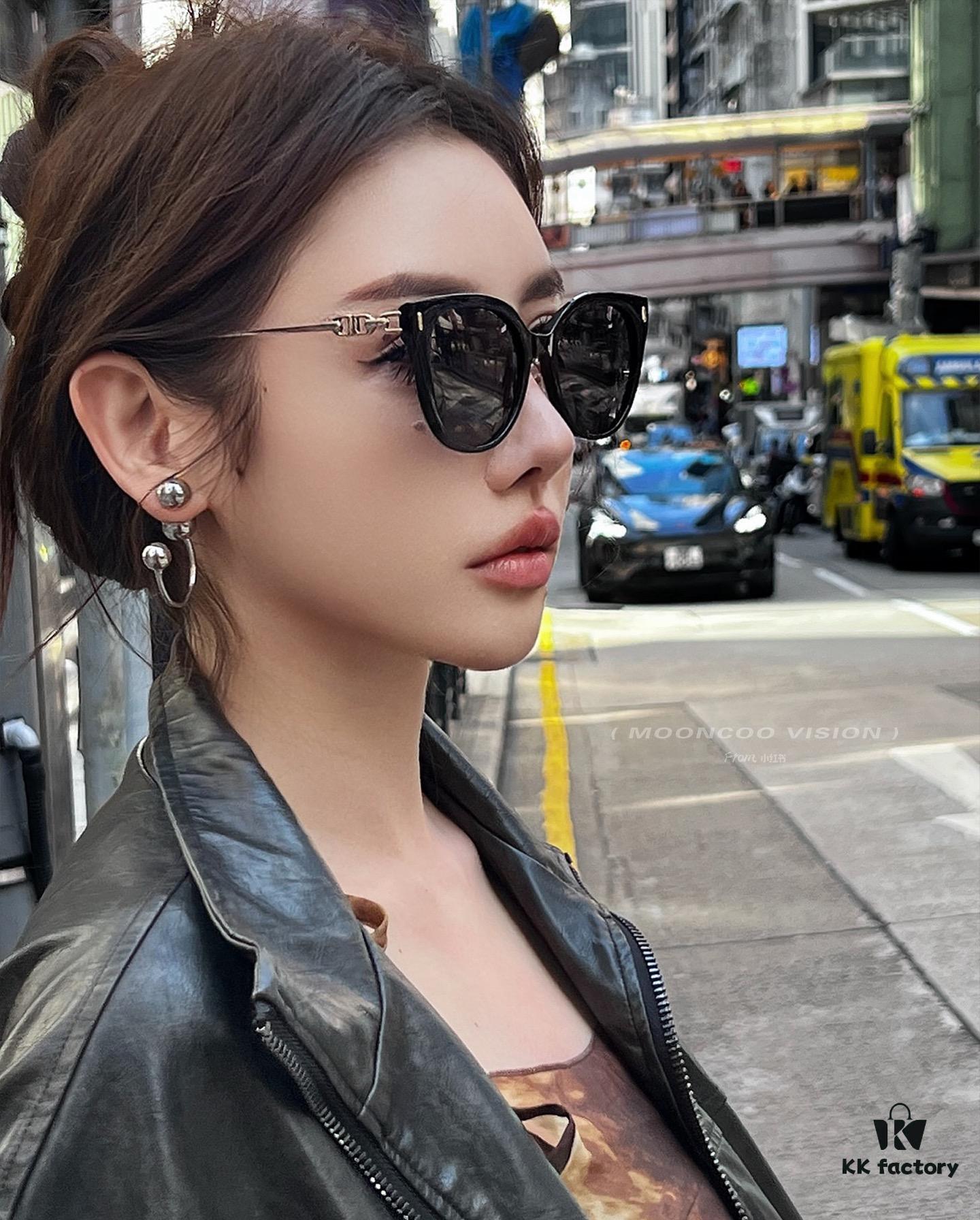 DIOR 2025 Spring New Arrival Trendy Best-Selling Fashion Round Frame Polarized Sunglasses, High-Quality Comfortable Wear, Influencer Popular Style for Women, HD Thickened Polarized Sunglasses 🕶️ High-Quality TR Frame Model: CD6906