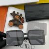 【DIOR - Dior】2025 Spring New Arrival Trendy Fashion Square Polarized Sunglasses High Quality Comfortable Fit Influencer Popular Style Model: D1297 Eyeglasses Sunglasses