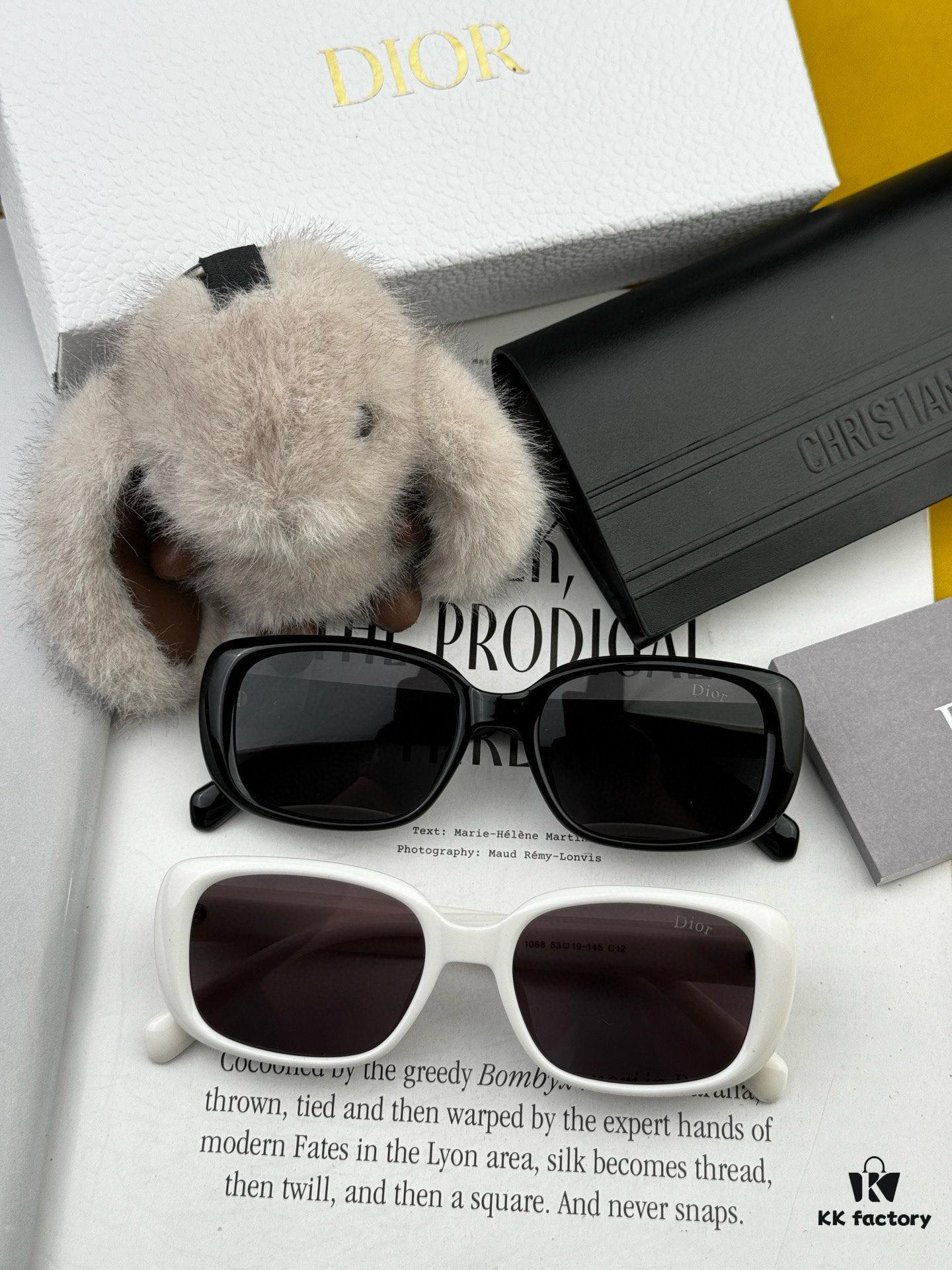 【DIOR - Dior】2025 Spring New Arrival Trendy Fashion Square Polarized Sunglasses High Quality Comfortable Fit Influencer Favorite Sunglasses Model: D8106