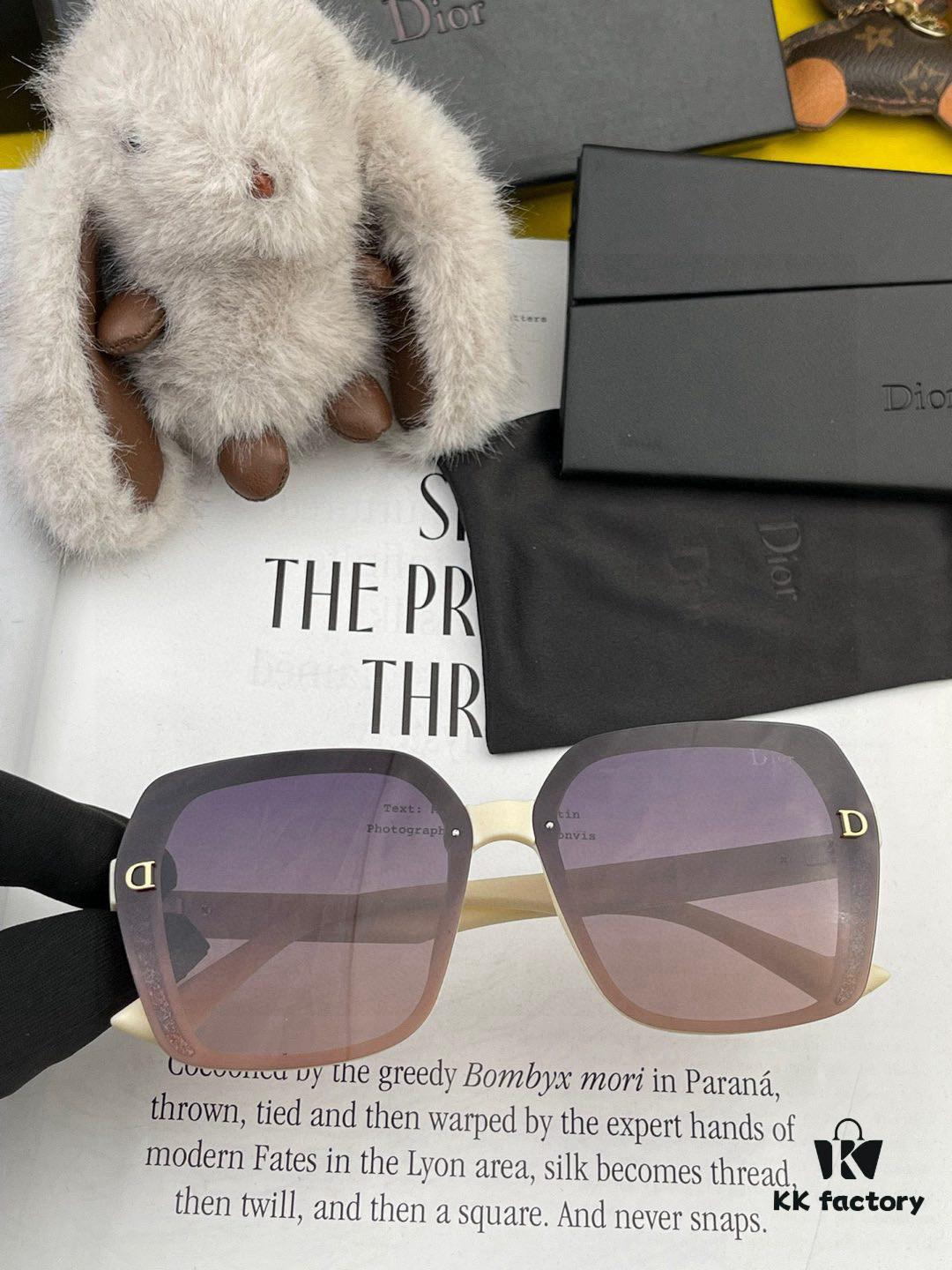 【DIOR - Dior】2025 Spring New Arrival Trendy Fashion Square Polarized Sunglasses High Quality Comfortable Fit Influencer Style Model: D1781
