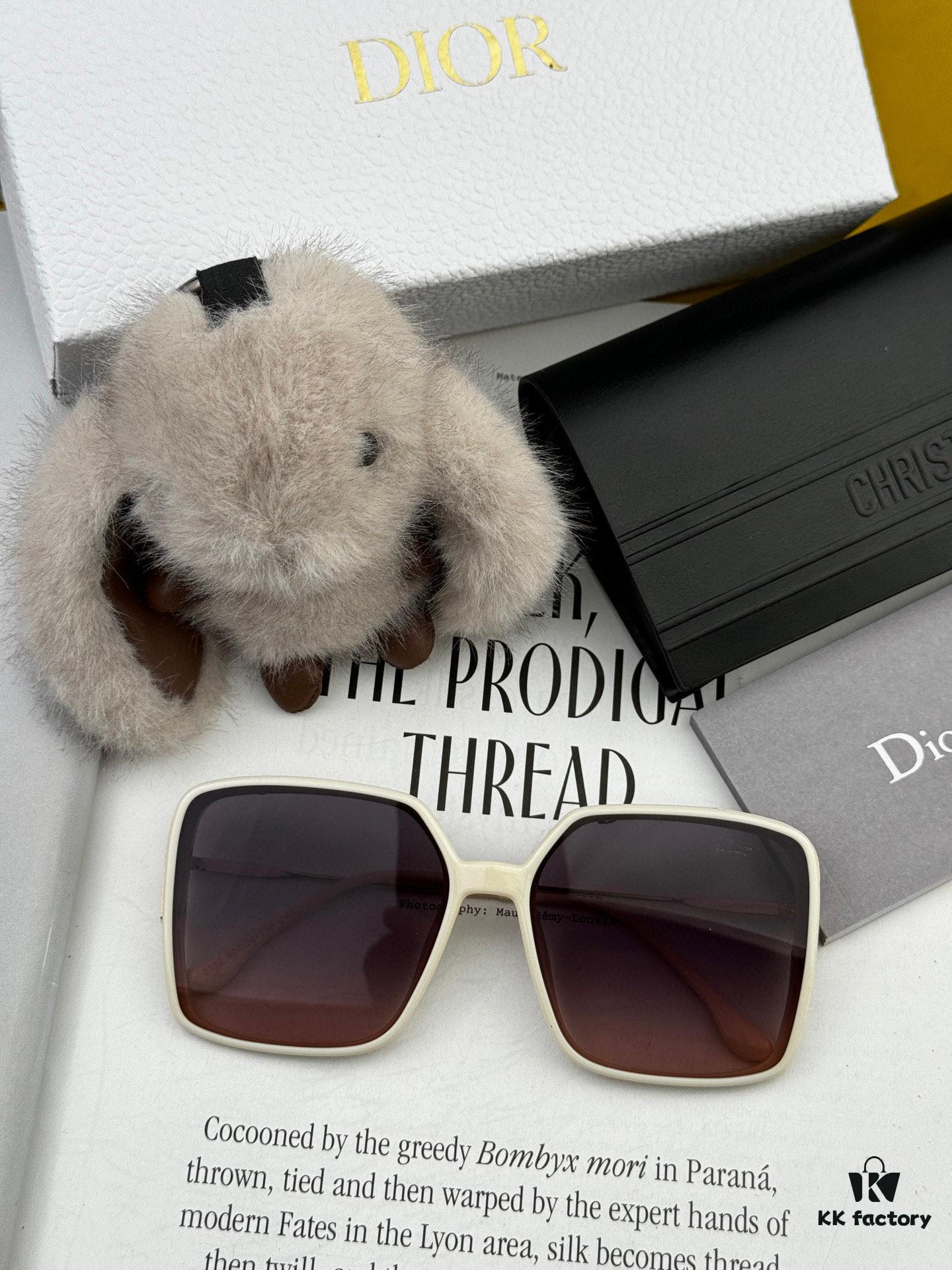 【DIOR - Dior】2025 Spring New Arrival Trendy Fashion Square Polarized Sunglasses High-Quality Comfortable Fit Influencer Favorite Women's HD Polarized Sunglasses 🕶️ High-Quality TR Frame Model: CD2315