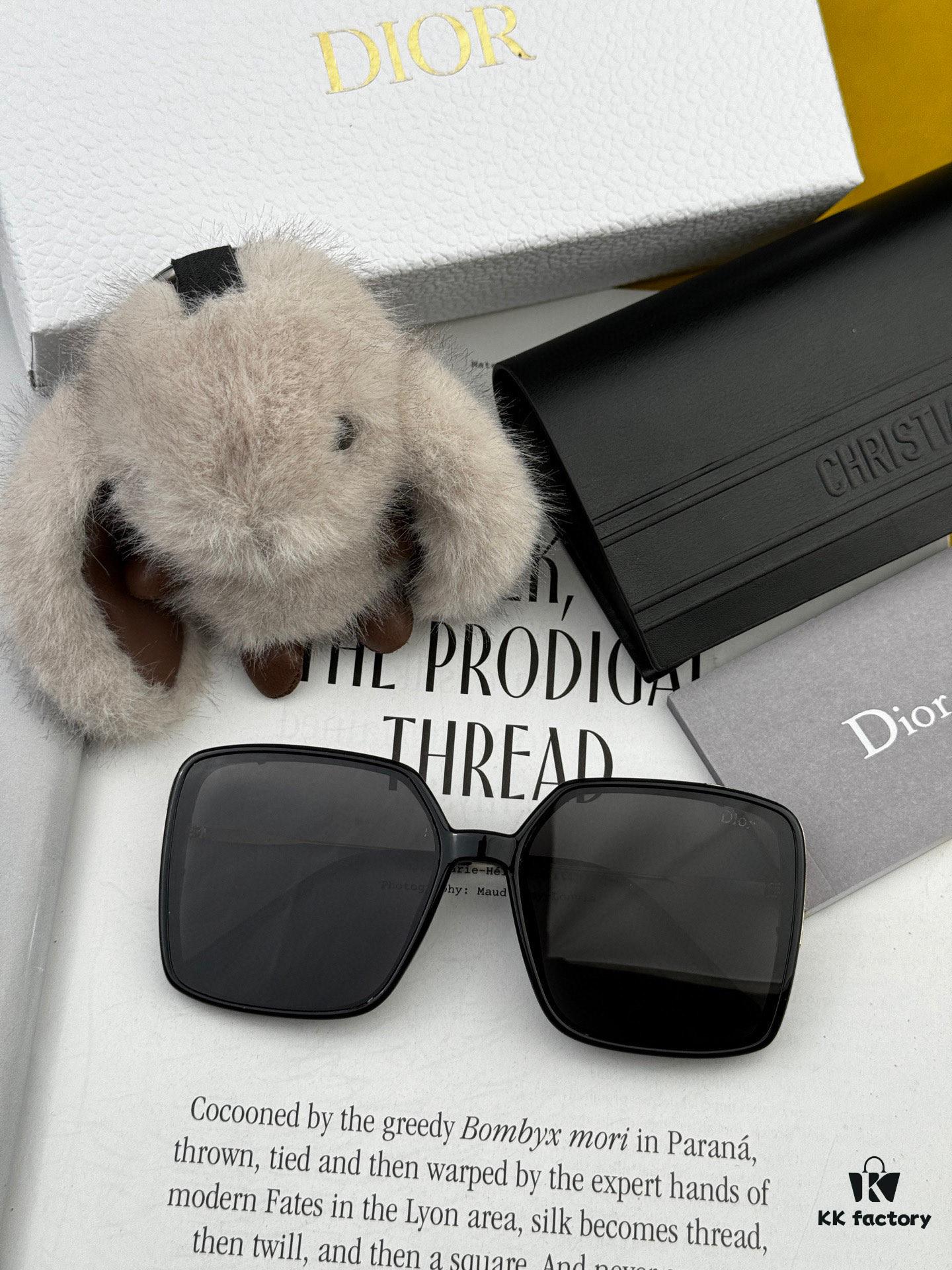 【DIOR - Dior】2025 Spring New Arrival Trendy Fashion Square Polarized Sunglasses High-Quality Comfortable Fit Influencer Favorite Women's HD Polarized Sunglasses 🕶️ High-Quality TR Frame Model: CD2315