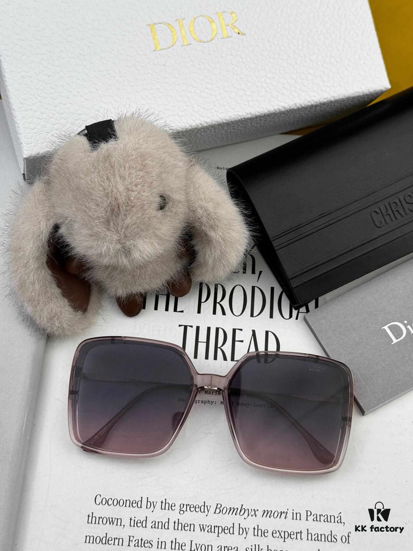【DIOR - Dior】2025 Spring New Arrival Trendy Fashion Square Polarized Sunglasses High-Quality Comfortable Fit Influencer Favorite Women's HD Polarized Sunglasses 🕶️ High-Quality TR Frame Model: CD2315