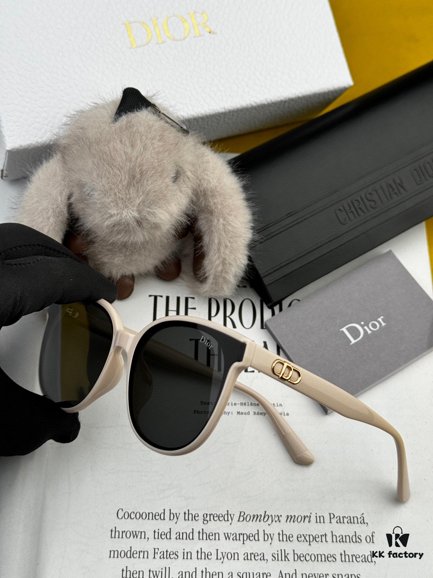 DIOR - Spring New Arrival Trendy Best-Selling Fashion Round-Frame Polarized Sunglasses, High Quality, Comfortable Wear, Influencer-Favorite Style, Model: CD251