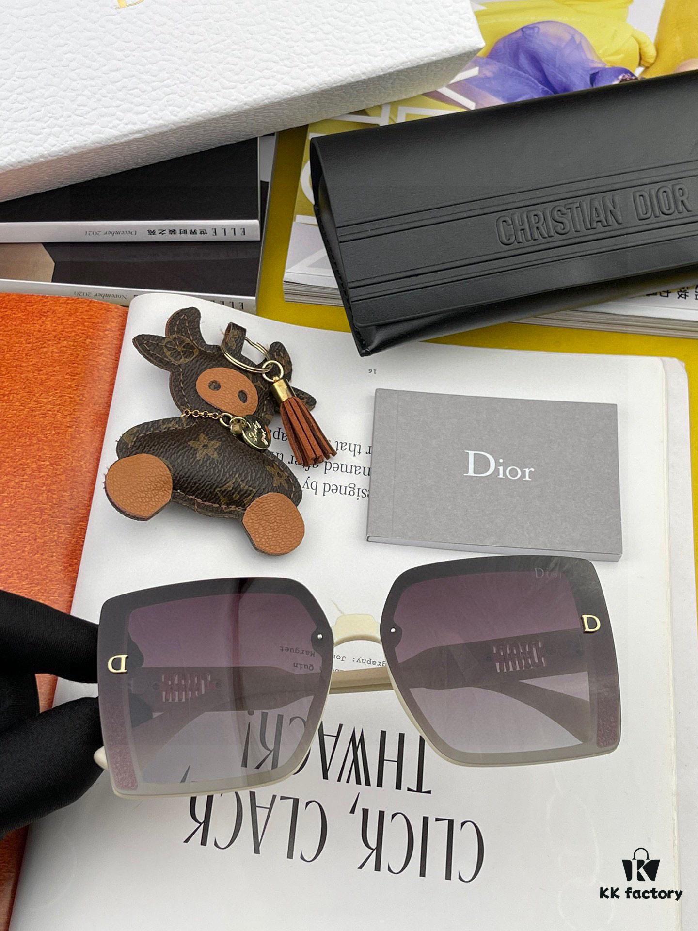 【DIOR】2025 Spring New Arrival Trendy Fashion Square Polarized Sunglasses High Quality Comfortable Fit Influencer Popular Style Model: D5290