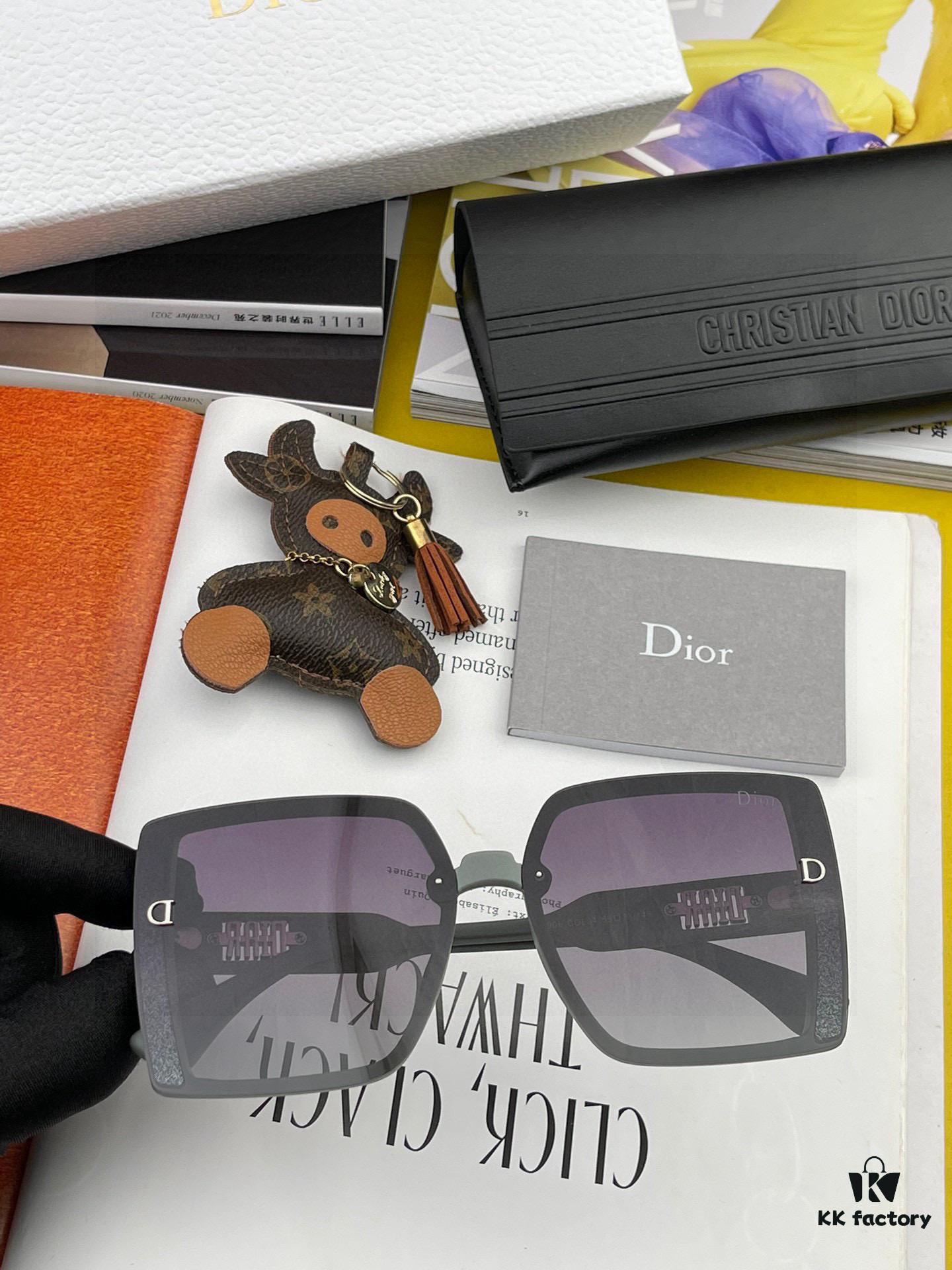 【DIOR】2025 Spring New Arrival Trendy Fashion Square Polarized Sunglasses High Quality Comfortable Fit Influencer Popular Style Model: D5290