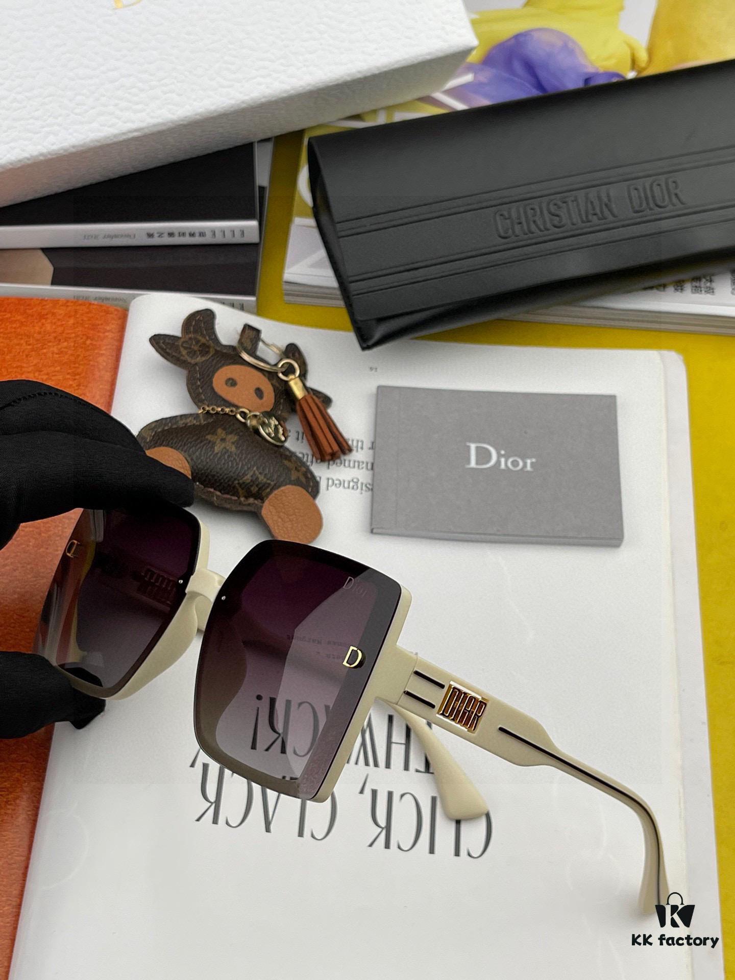 【DIOR】2025 Spring New Arrival Trendy Fashion Square Polarized Sunglasses High Quality Comfortable Fit Influencer Popular Style Model: D5290