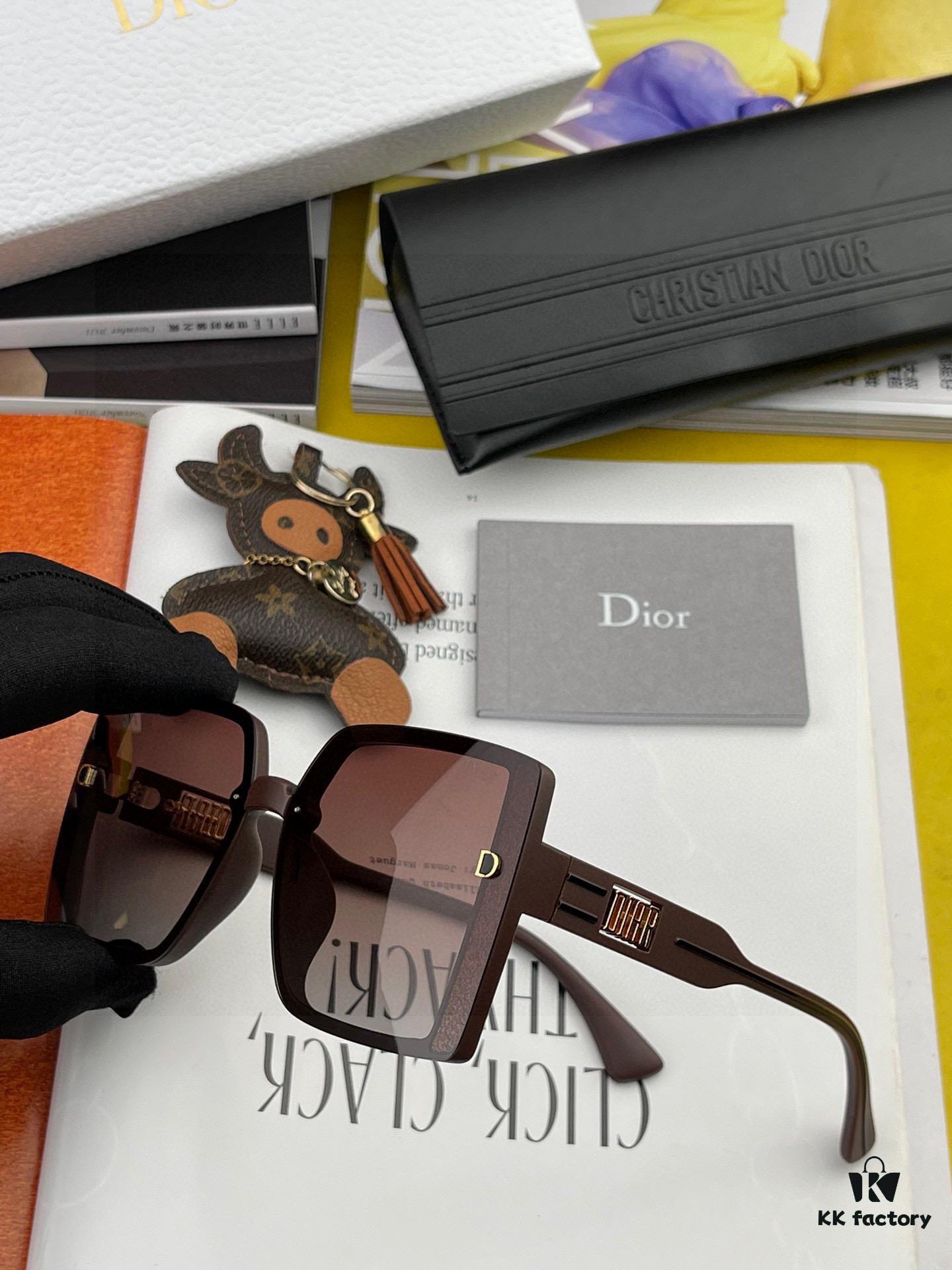 【DIOR】2025 Spring New Arrival Trendy Fashion Square Polarized Sunglasses High Quality Comfortable Fit Influencer Popular Style Model: D5290
