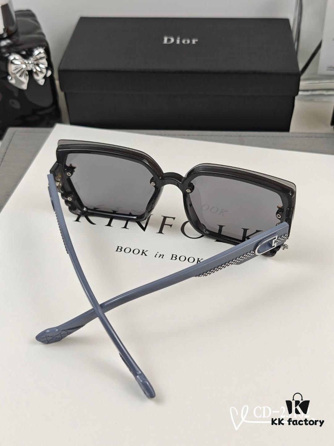 DIOR France - Polarized Sunglasses with Polylite Lenses, TR90 Frame, Lightweight and Comfortable Wear