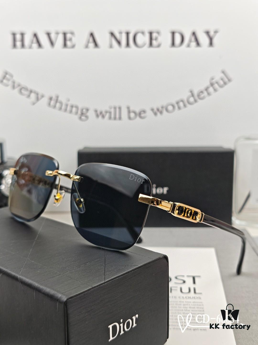 Dior - French Luxury Brand Unisex Sunglasses Model 68034 with Polarized Lenses