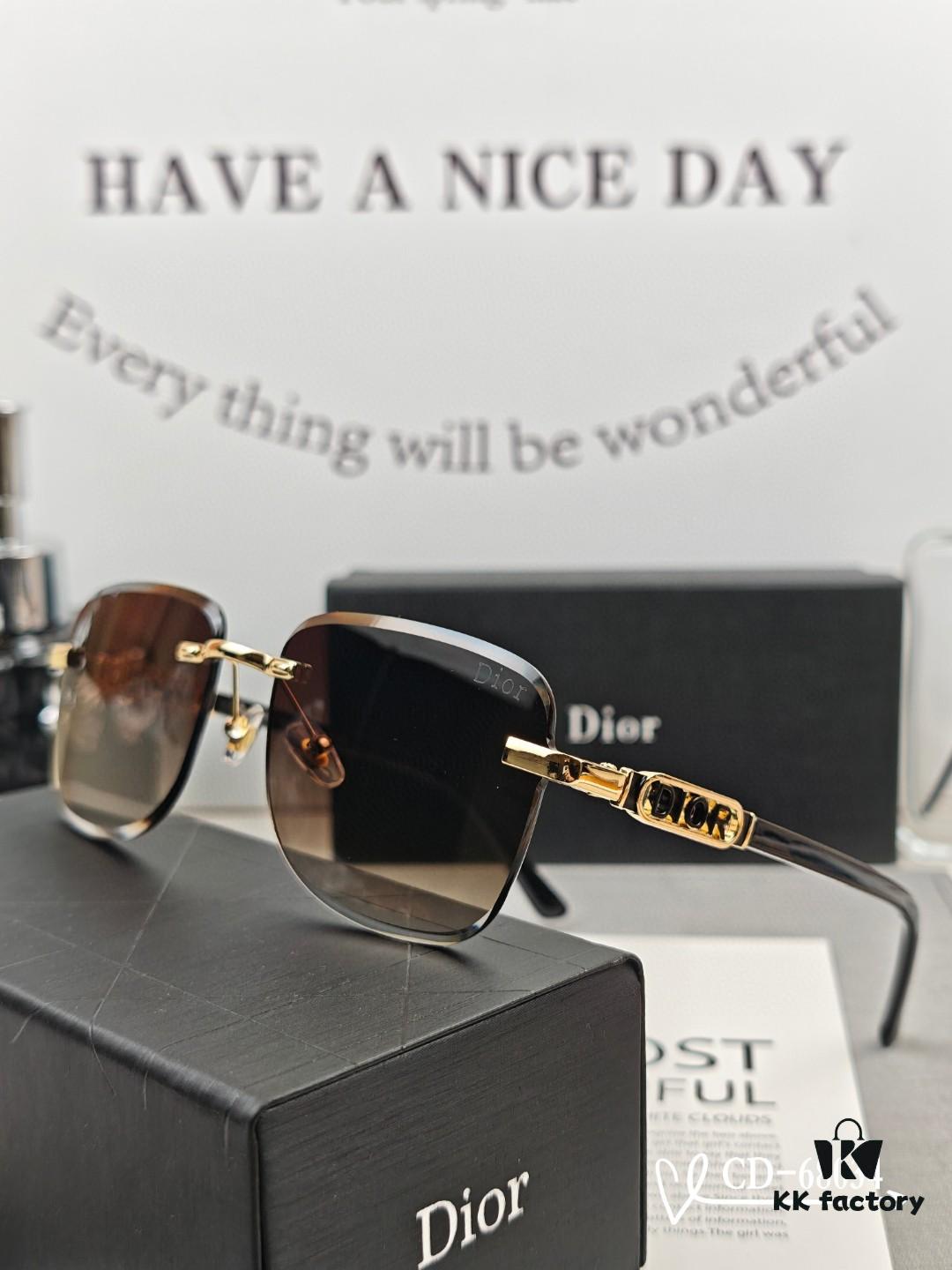 Dior - French Luxury Brand Unisex Sunglasses Model 68034 with Polarized Lenses