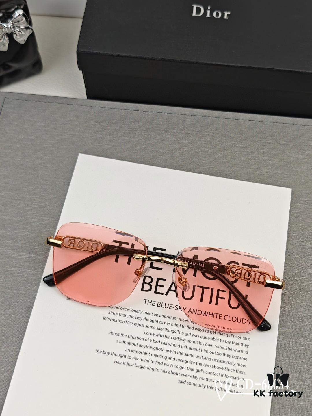 Dior - French Luxury Brand Unisex Sunglasses Model 68034 with Polarized Lenses