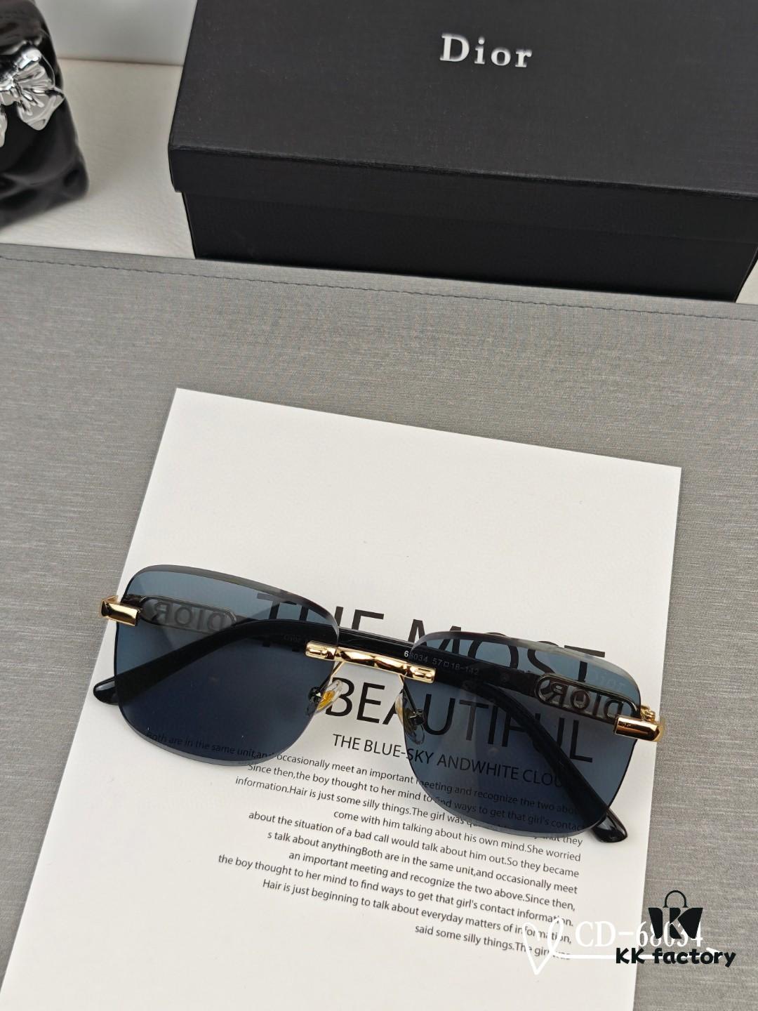 Dior - French Luxury Brand Unisex Sunglasses Model 68034 with Polarized Lenses